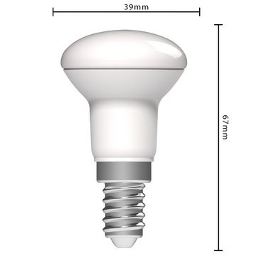 LED's light LED-Leuchtmittel 0620126 LED Reflektor, E14, E14 2,2W warmweiß Opal R39