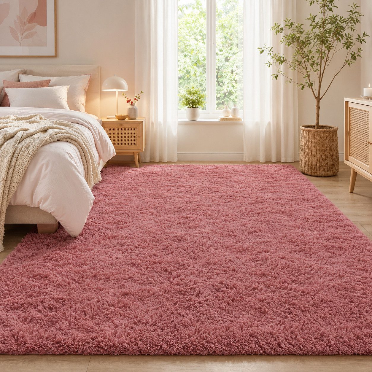 Lochas Hochflor-Teppich Hochflor-Teppich weich & kuschelig für Wohnzimmer und Schlafzimmer – Bild 3 von 5