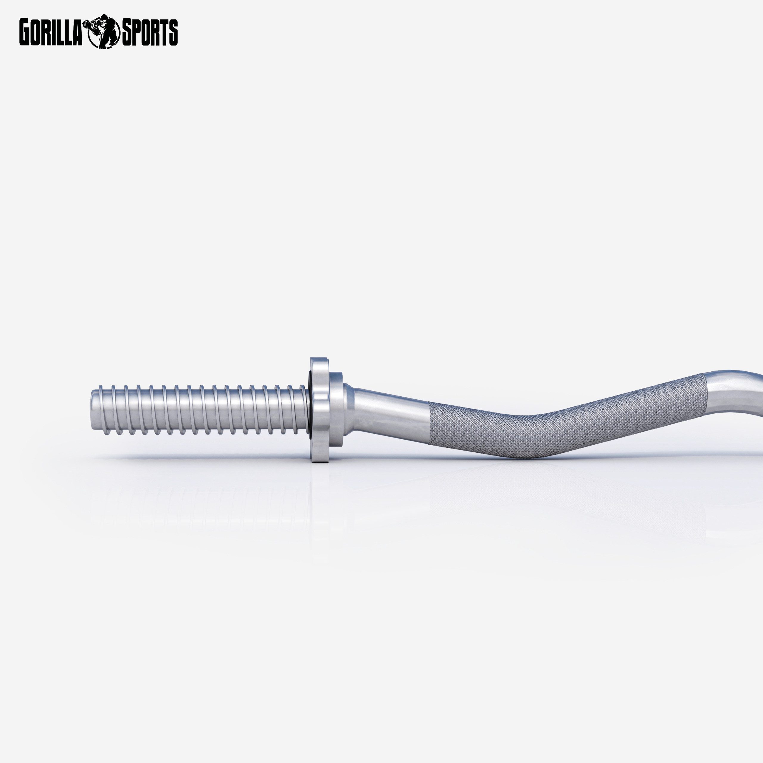 GORILLA SPORTS Kurzhantelstange SZ-Curlstange 120 cm mit Sternverschluss, 120 cm (3-tlg)