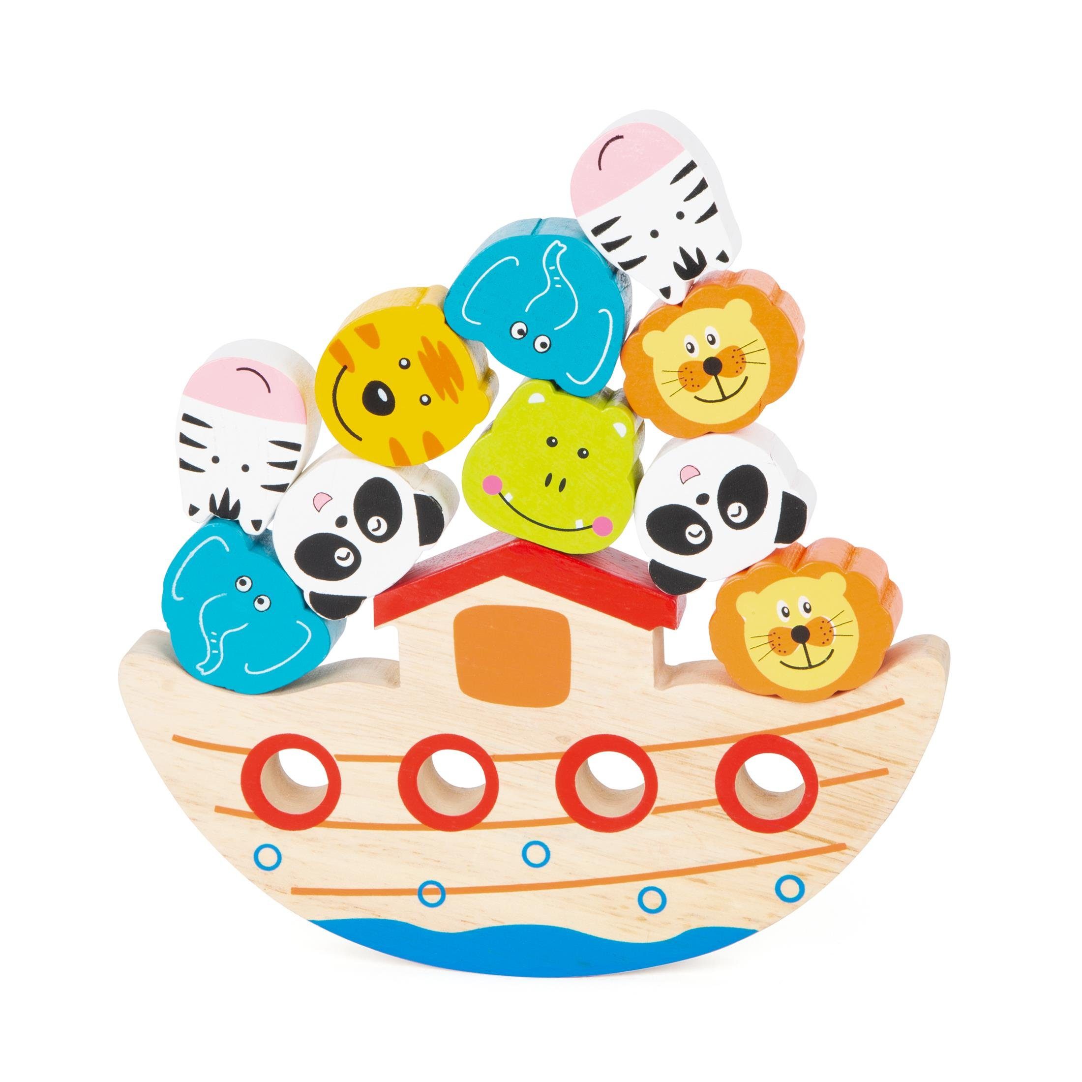 Spielesammlung Balancierspiel, Geschicklichkeitspiel aus Holz, Kinder, Arche Noah