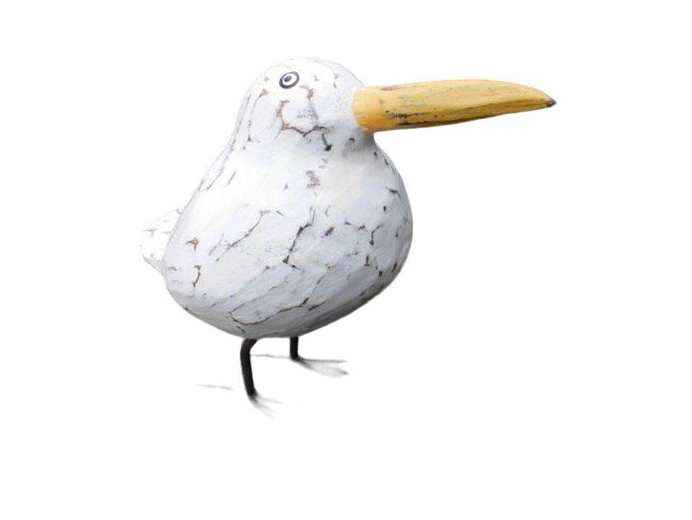 Deko-Impression Tierfigur Freche, witzige Möwe gerade blickend Statue maritime Deko Holz (1 St)