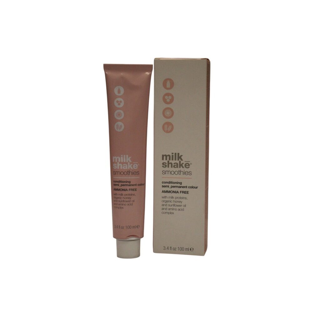 Milk Shake Haarpflege-Set, Smoothies, semipermanente Haarfarbe, 8,71 Hellblond, Aschrot
