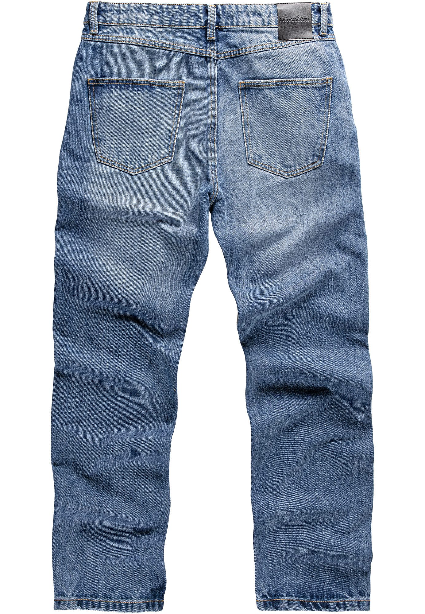 Amaci&Sons Weite Jeans BOX HILL 90s Baggy Jeans Herren 90s Denim Jeans Hose Straight Baggy