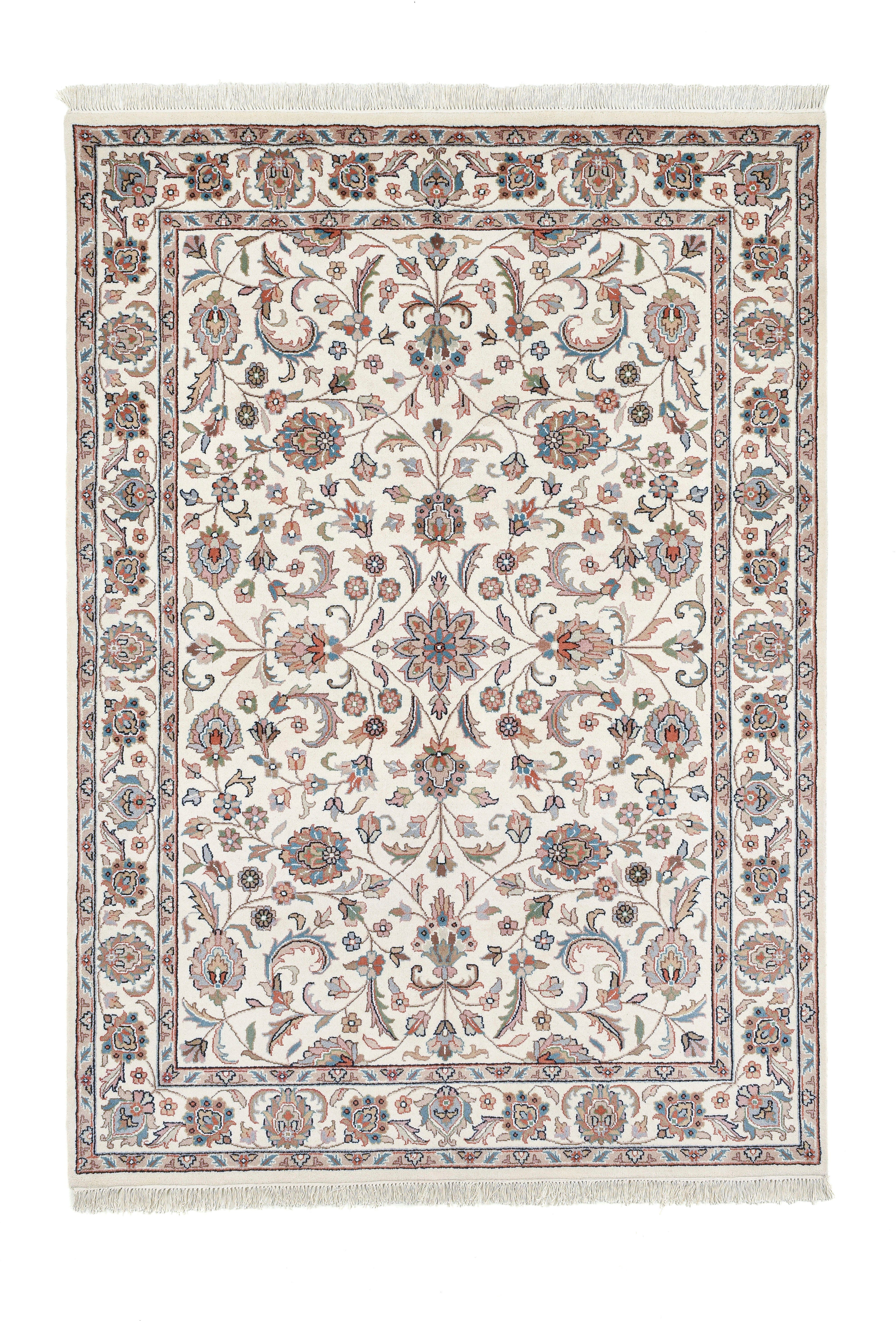 OTTO home Orientteppich BI Oriental, handgeknüpft, rechteckig, Höhe: 12 mm, reine Wolle, orientalisches Design, mit Fransen, Wohnzimmer