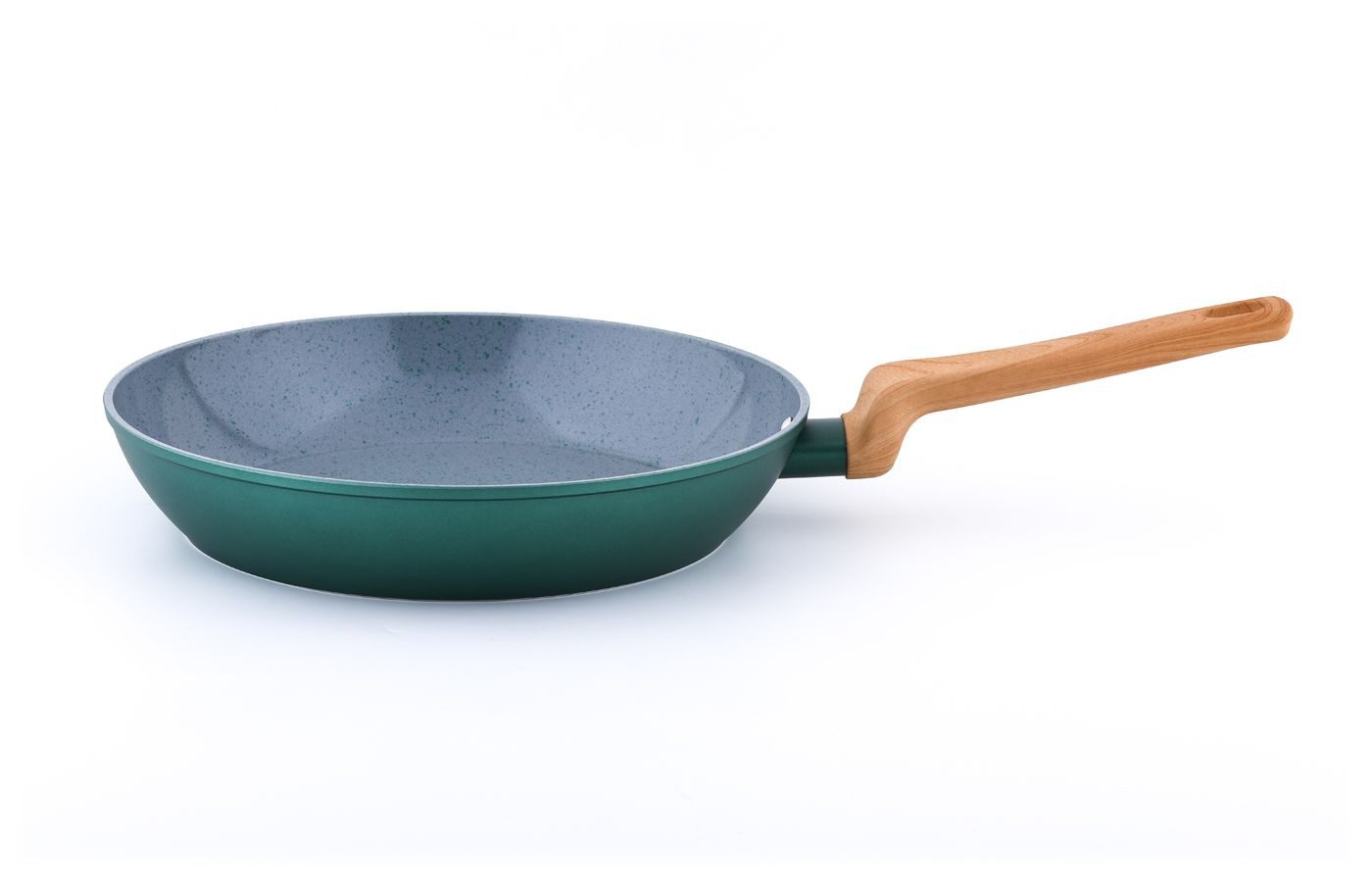 CS Koch-Systeme Bratpfanne PURE, antihaftbeschichtet, grün, Aluminium (1-tlg), antihaftbeschichtet