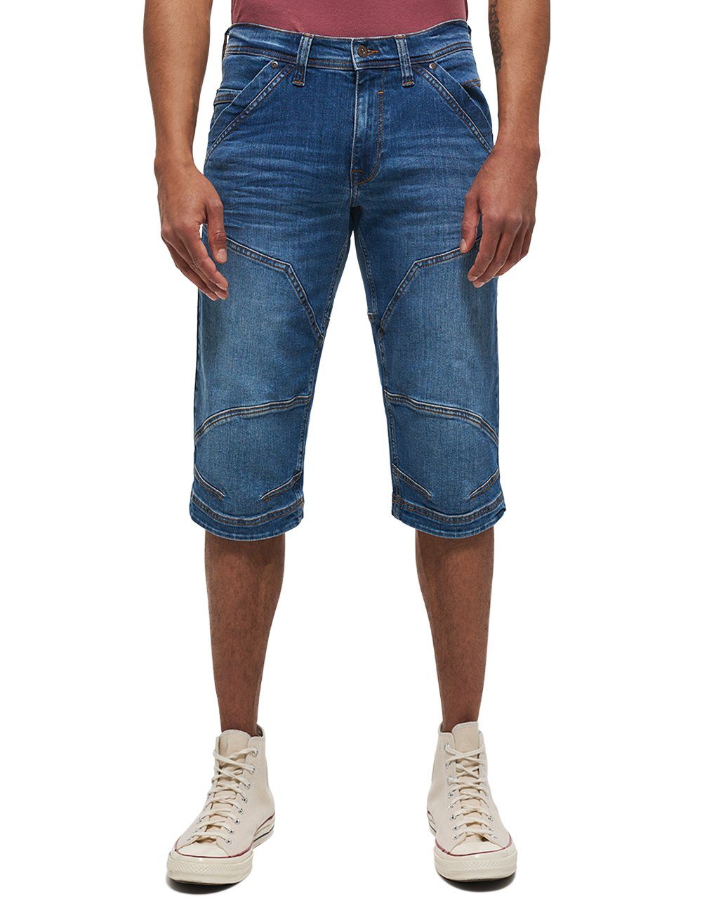 Style Jeansshorts MUSTANG Shorts Fremont blau-5000783