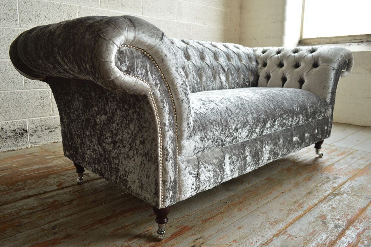 JVmoebel 2-Sitzer Chesterfield Sofa Sofas Winchester 2 Textil Klassischer Sitzer U3