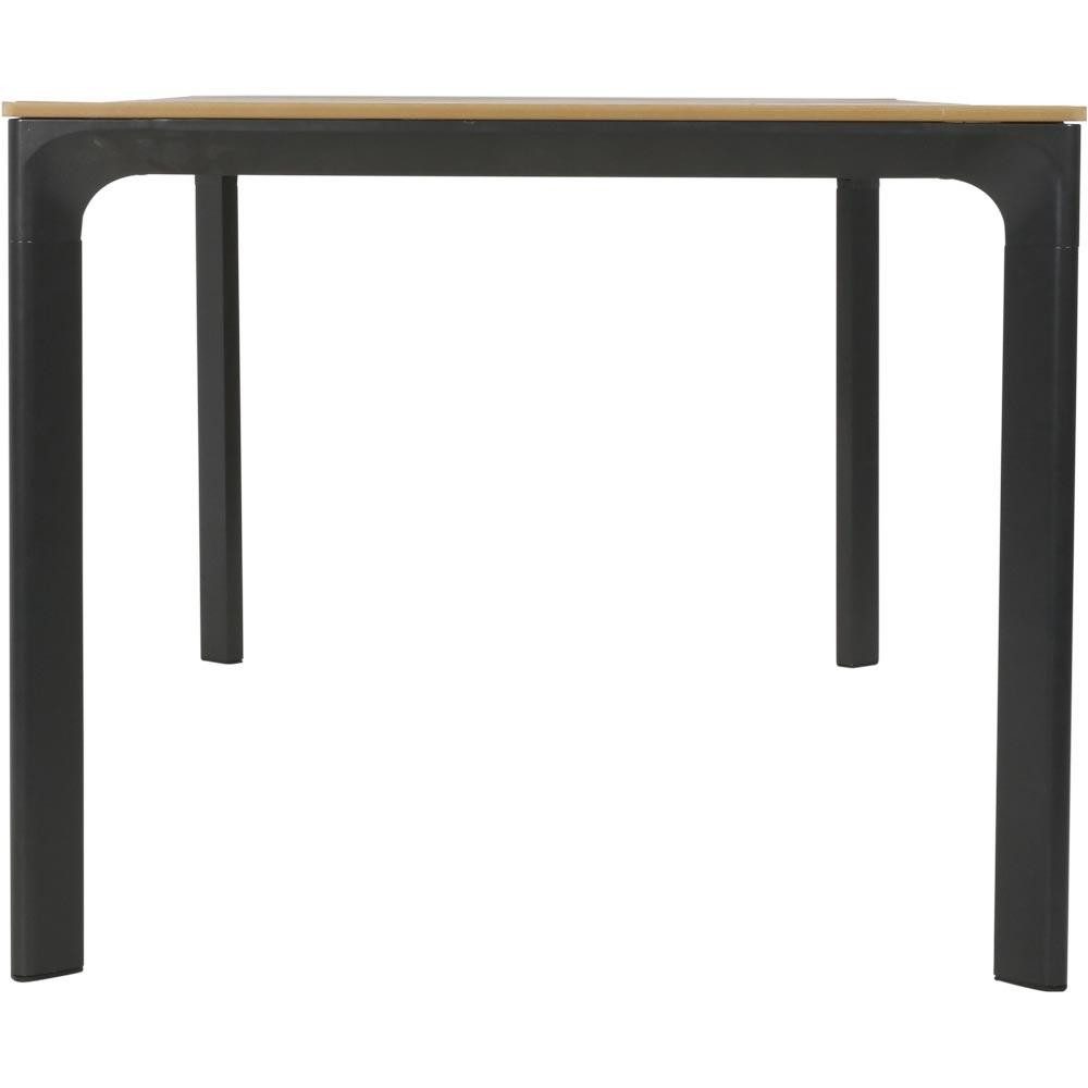 Natur24 Gartentisch Arezzo Tisch Polywood Aluminium Natur Anthrazit 200 x 90 x 74 cm