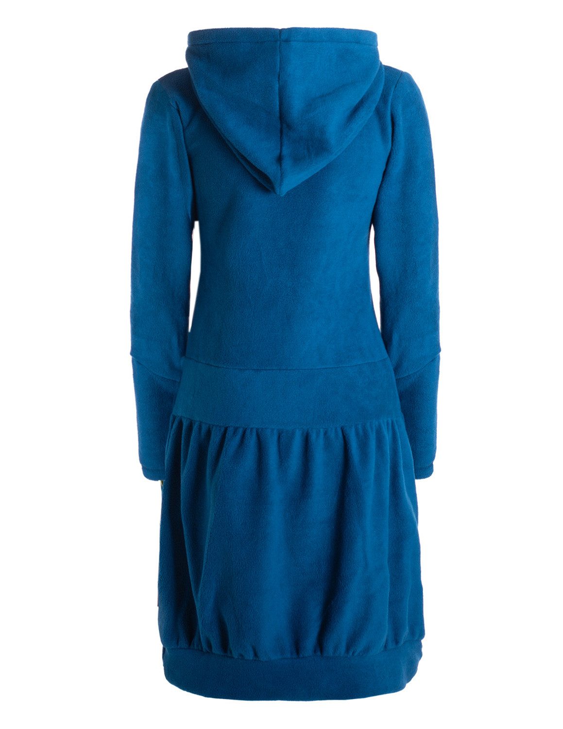 Vishes Ballonkleid Warmes Winterkleid aus Fleece mit Kapuze im Ballonstyle günstig online kaufen