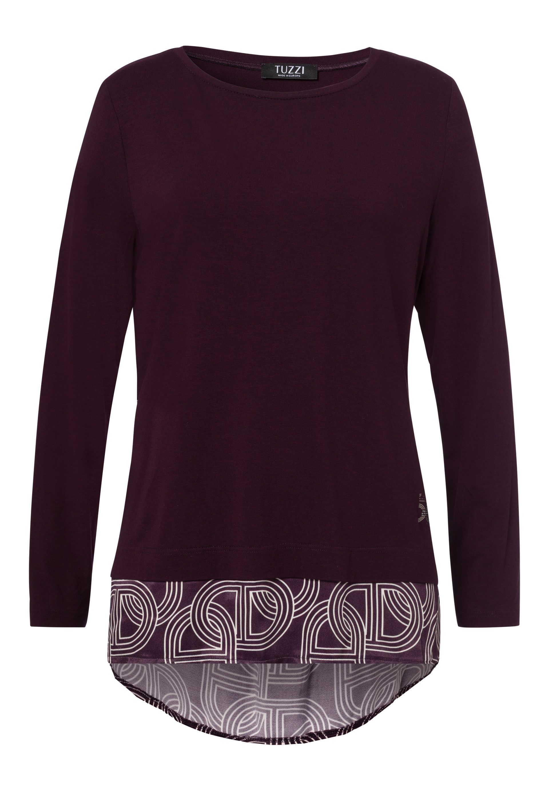 TUZZI T-Shirt Shirt GLAM ON TRACK mit angesetztem Saum günstig online kaufen