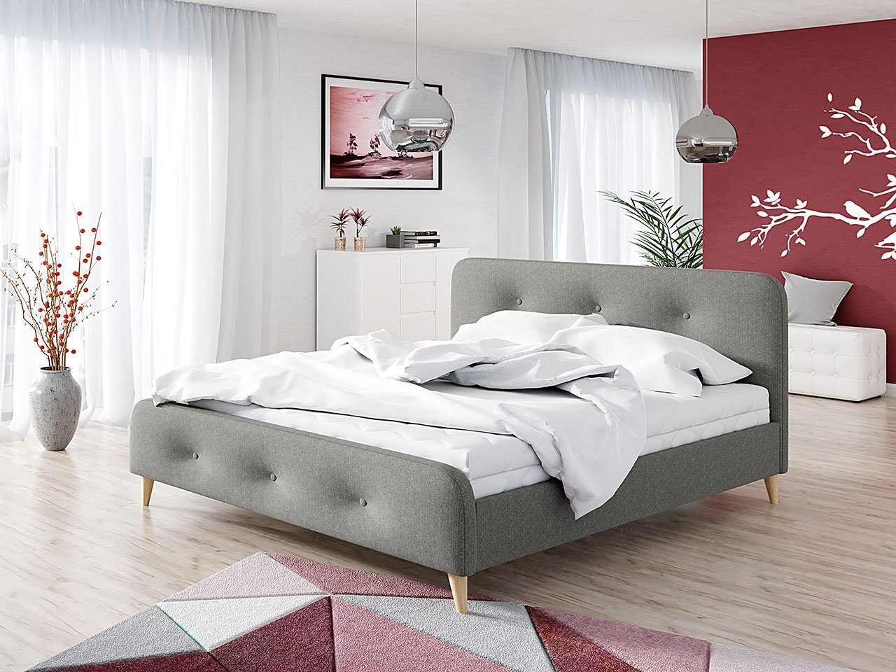 MIRJAN24 Polsterbett Loham New (mit Lattenrost), günstig online kaufen