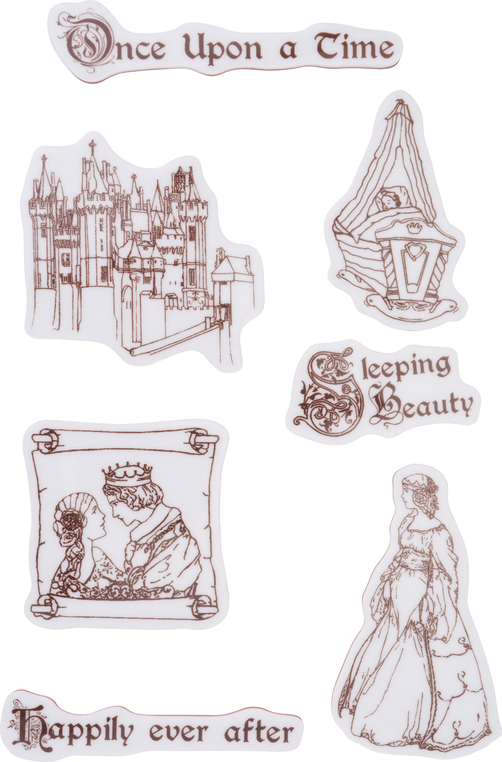 Stamperia Stempel Sleeping Beauty, 14 x 18 cm