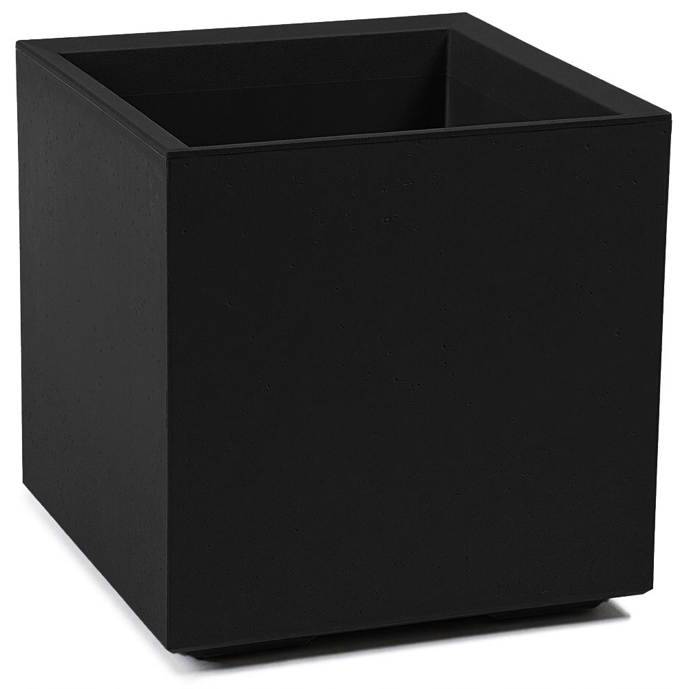 ONDIS24 Pflanzkübel Caro Beton Optik Blumenkübel mit Rollen aus Kunststoff 100% Recycled, frostsicher und UV-beständig