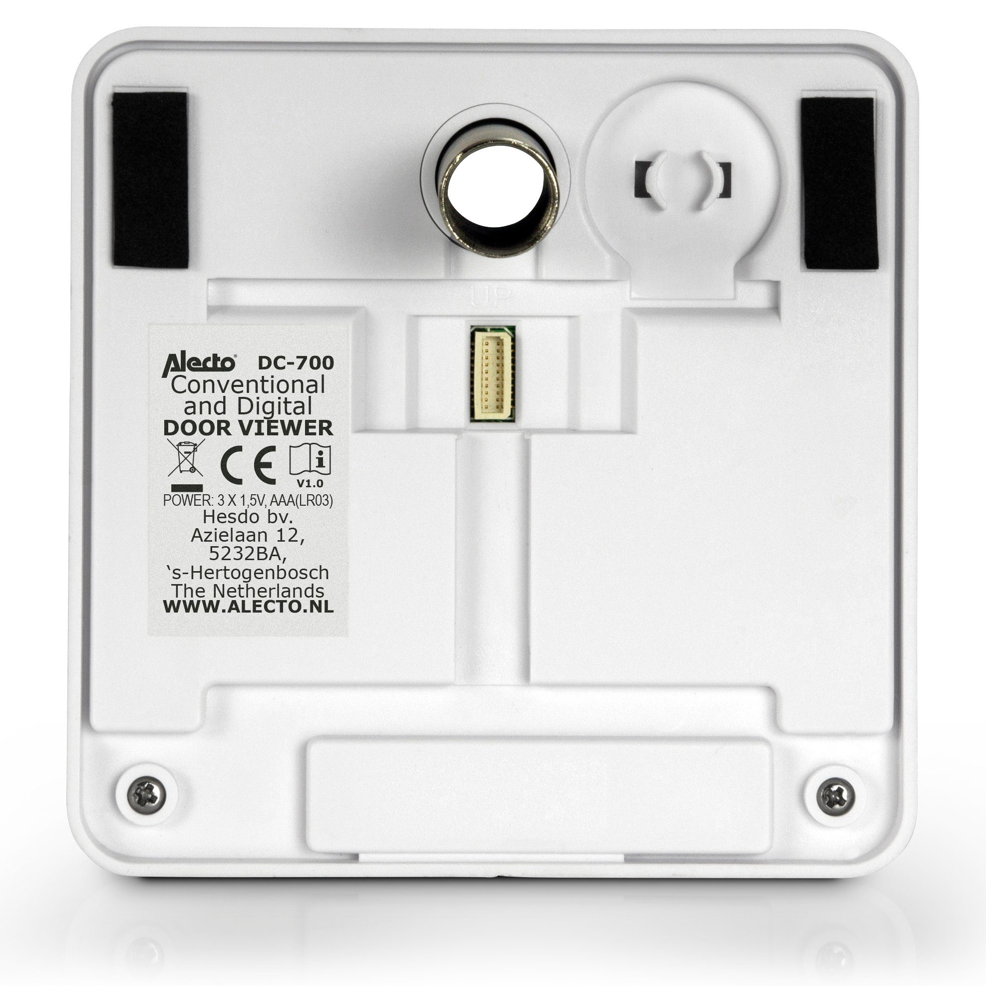 Alecto Digitaler Türspion DC-700 (1-tlg., Sicheres Bild, Farbdisplay, Gucklochansicht, abschließbarer Deckel) – Bild 4 von 5