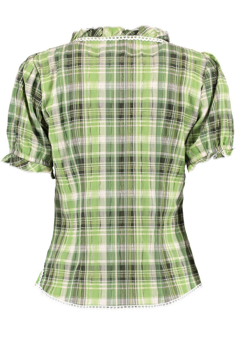 OS Trachten Trachtenbluse Klosy Kurzarmbluse mit Rundhalsausschnitt mit wei günstig online kaufen