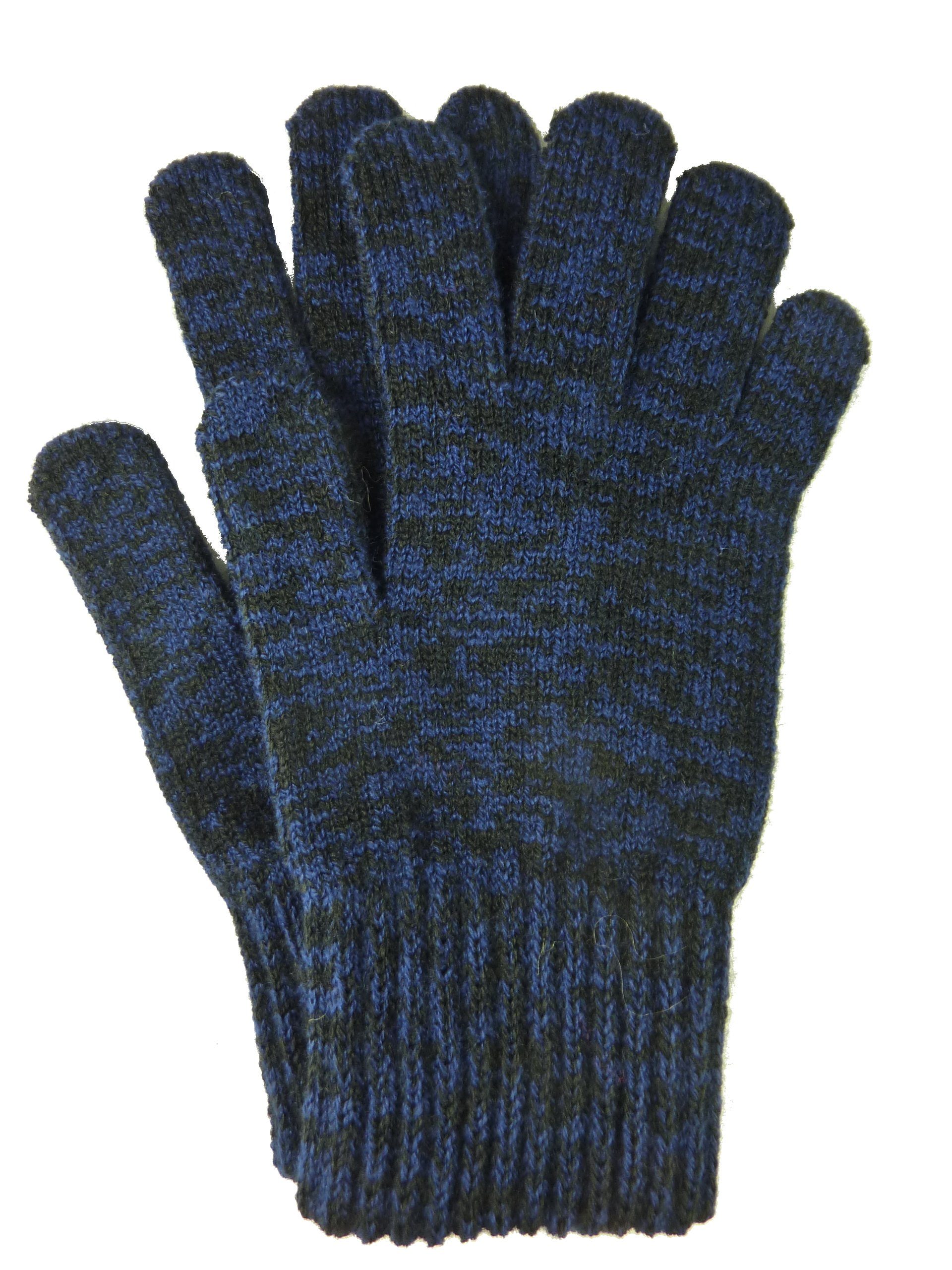 Rundschal teilig, Handschuhe Schal großem 3 Schal (Set Long-Beanie Handschuhen) mit und blau (Synthetik), Damen Taschen4life Loop mit Bommel Tea Mütze Strickmütze