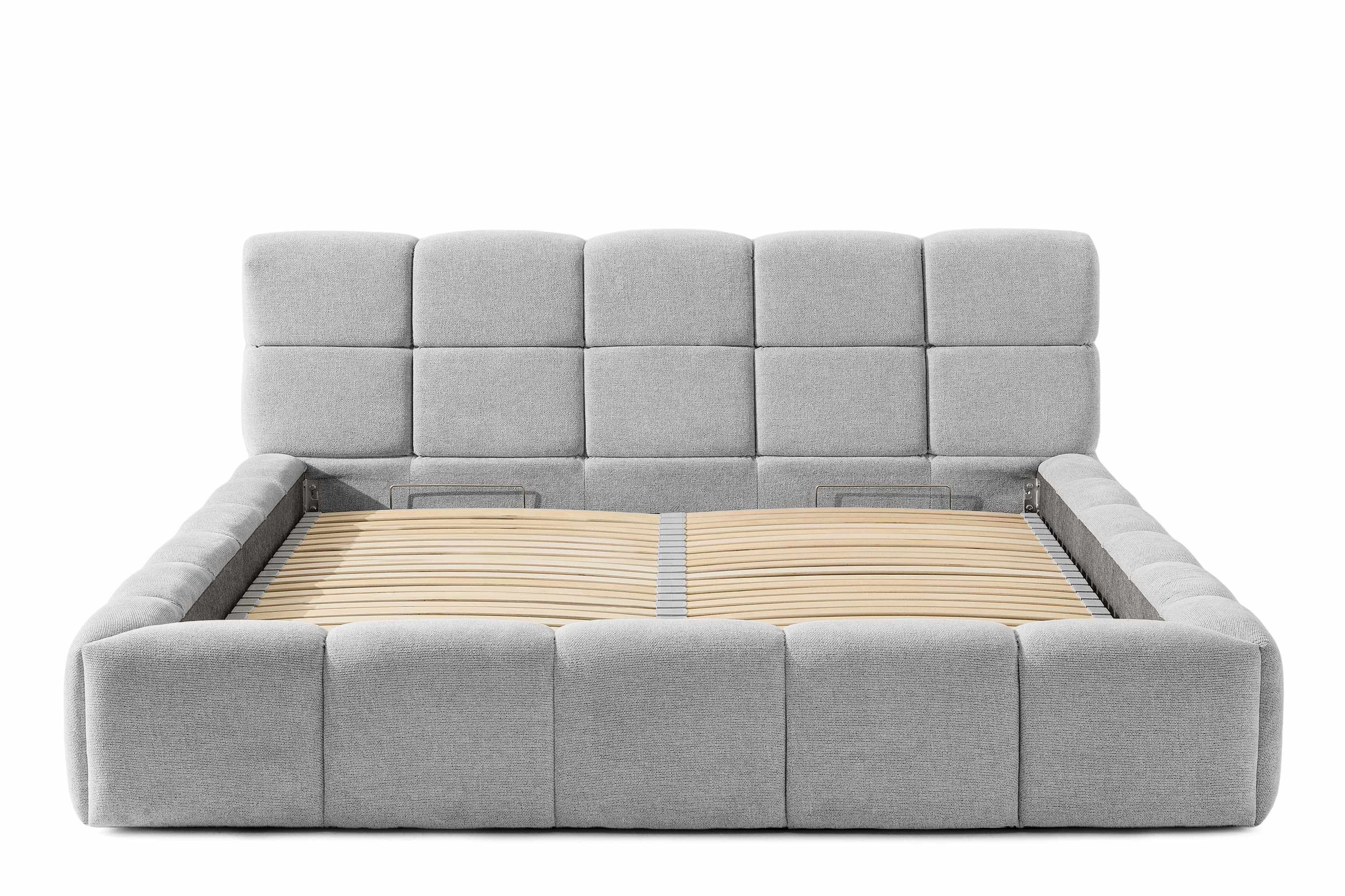KONSIMO® Polsterbett Doppelbett AERI mit Stauraum, günstig online kaufen
