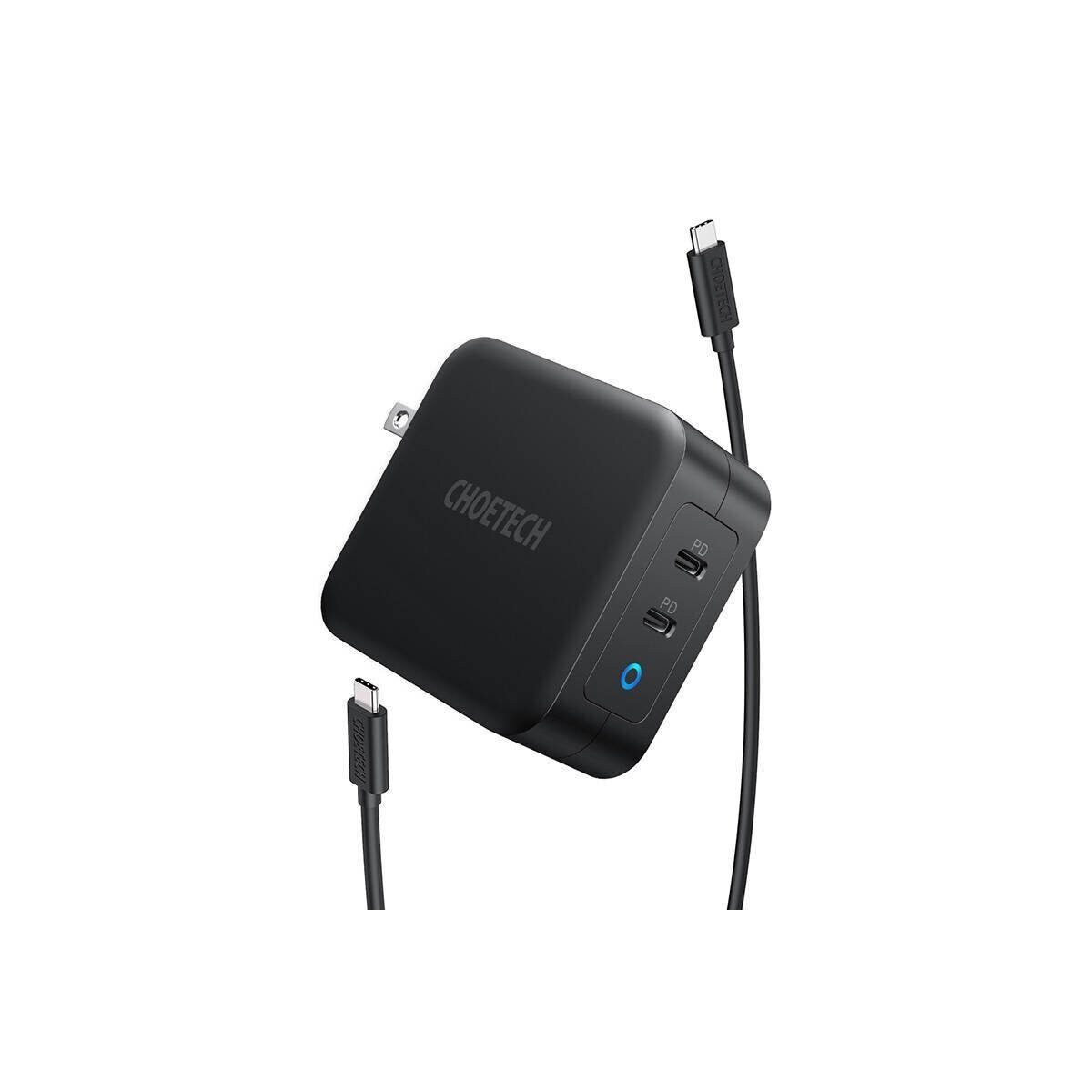 Choetech Choetech 2xUSB-C PD 100W GaN Netzladegerät Smartphone-Kabel