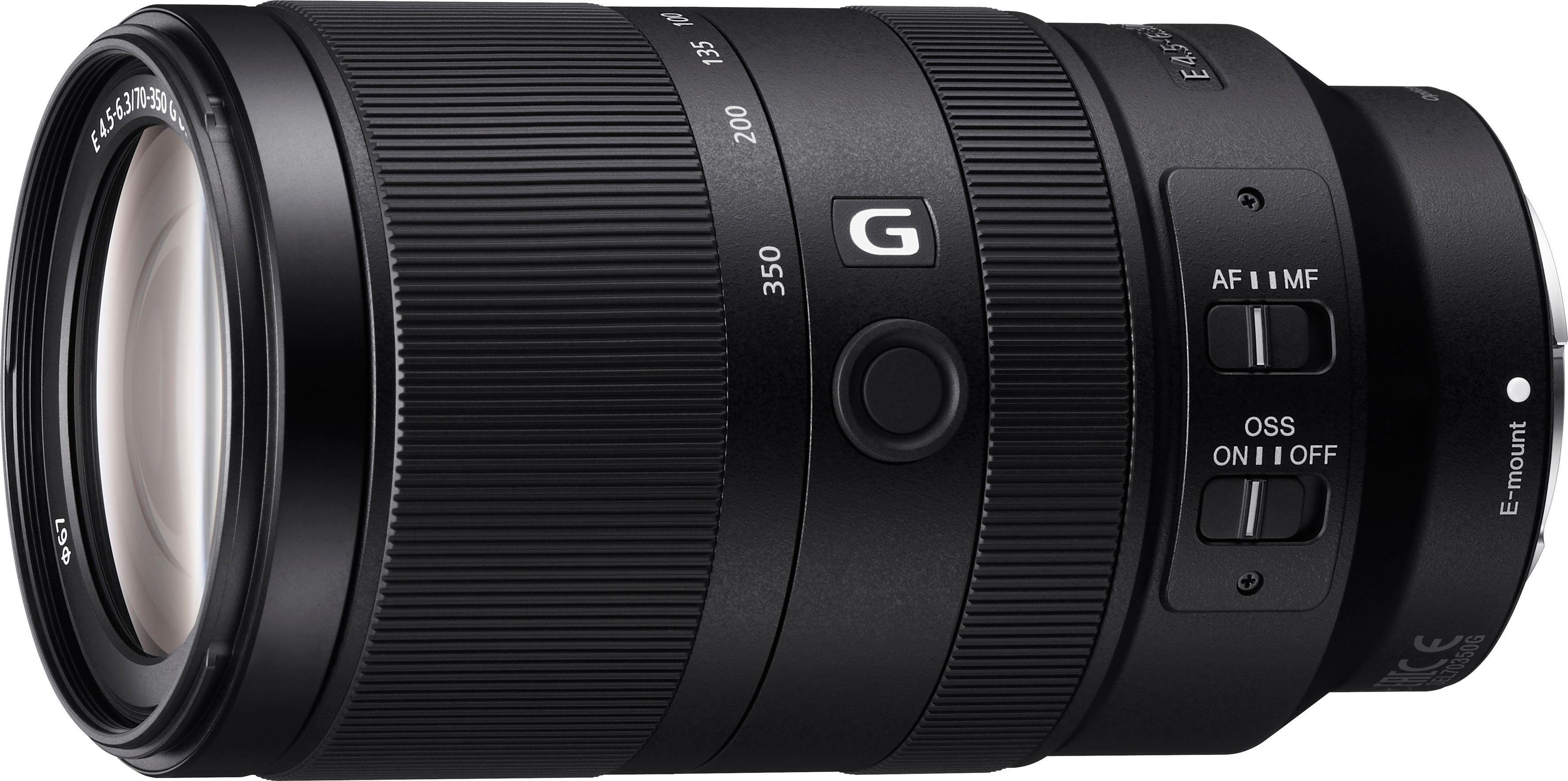 SEL-70350G F4.5-6.3 Sony 70-350mm G, E-Mount Objektiv, APS-C) Super-Telezoom (E OSS,