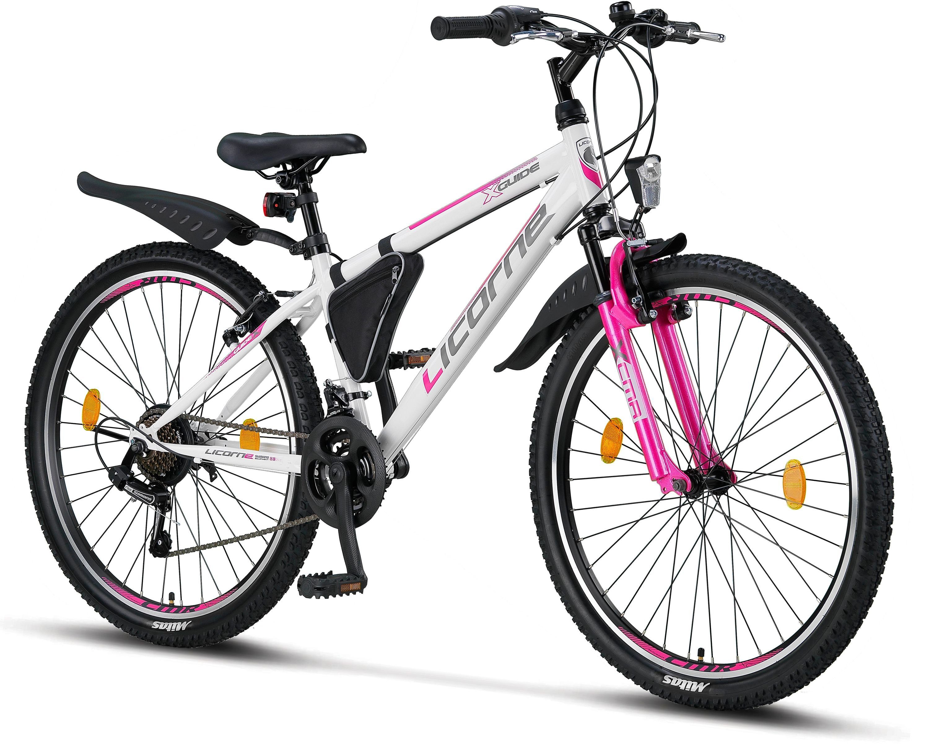 Mountainbike Licorne Bike Guide Premium Mountainbike in 20, 24, 26 Zoll - Fahrrad