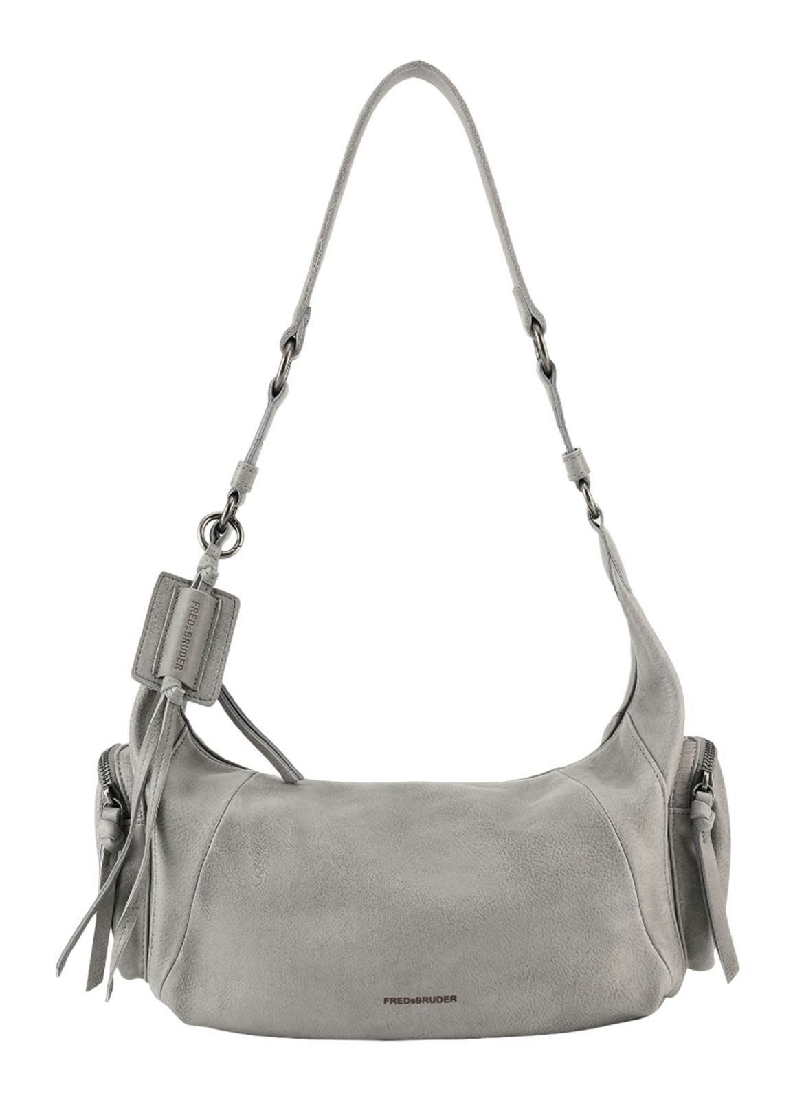FREDsBRUDER Schultertasche Shoulderbag, aus echtem Rindsleder