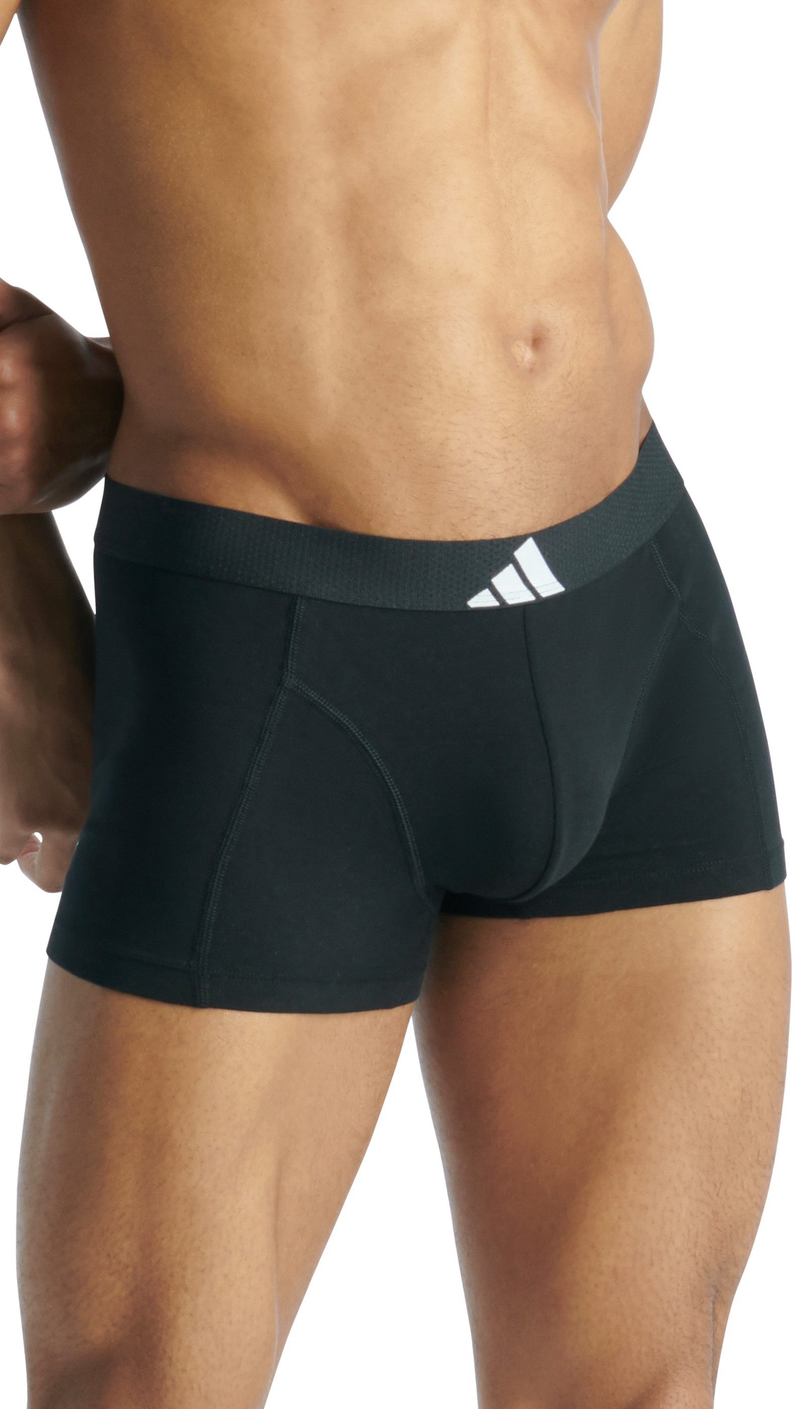 adidas Sportswear Trunk Active Flex Cotton Body (2er Pack) elastischer Logo-Bund, ohne Eingriff, sportliches Design – Bild 2 von 5
