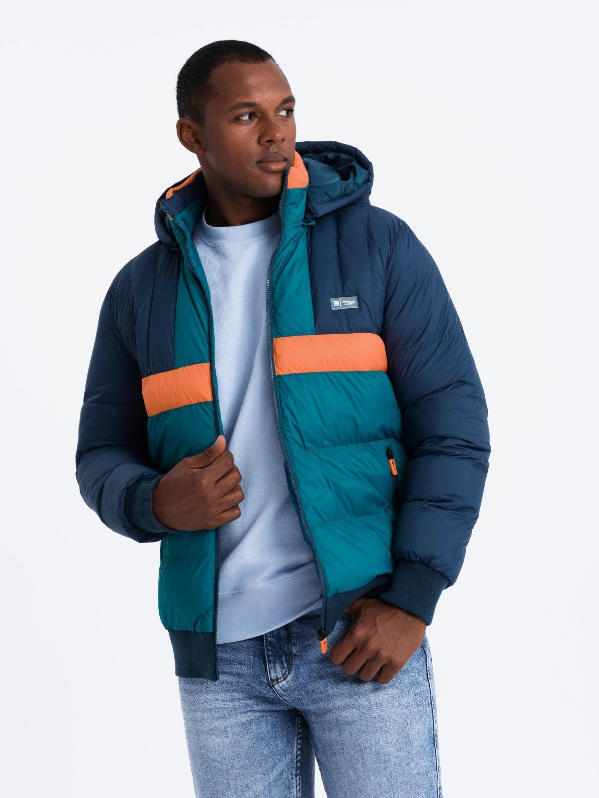 OMBRE Steppjacke Sportliche bunte Herrenjacke im günstig online kaufen
