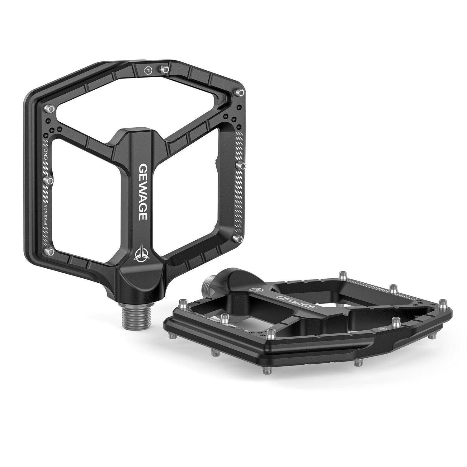 LuxusKollektion Plattformpedale MTB Pedale Profi-Edition Schwarz