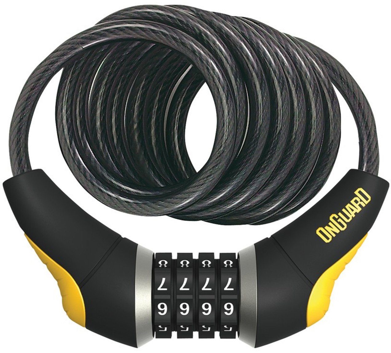 OnGuard Spiralschloss OnGuard Spiralkabelschloss Dobermann Combo 8032