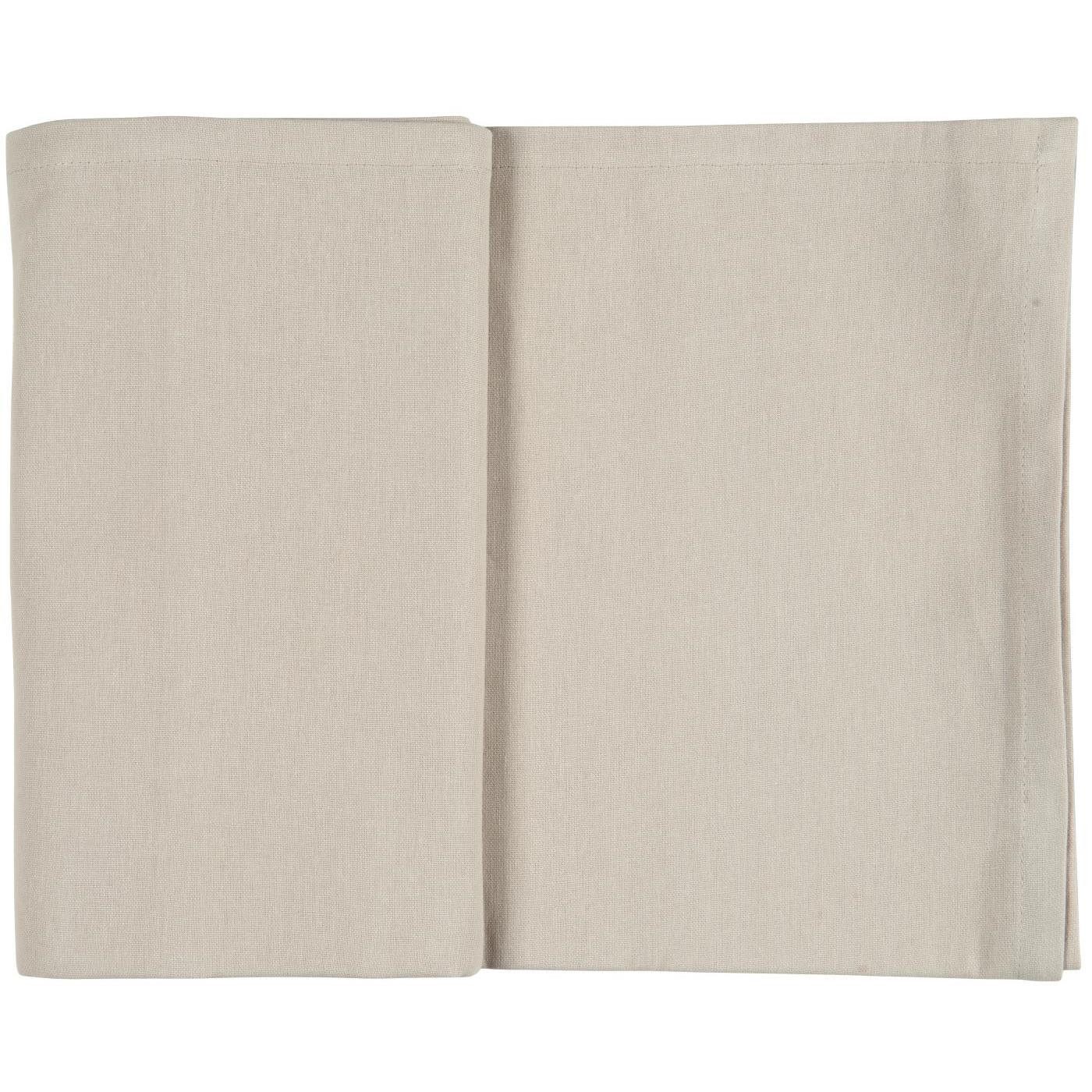 Ib Laursen Tischdecke Tischdecke LEINEN beige, 250x150cm