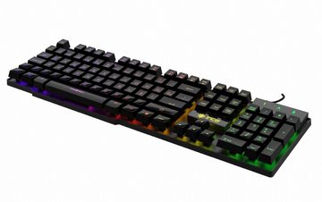 INCA Gaming Deluxe IKG-446: Tastatur LED-Hintergrundbeleuchtung Gaming-Tastatur