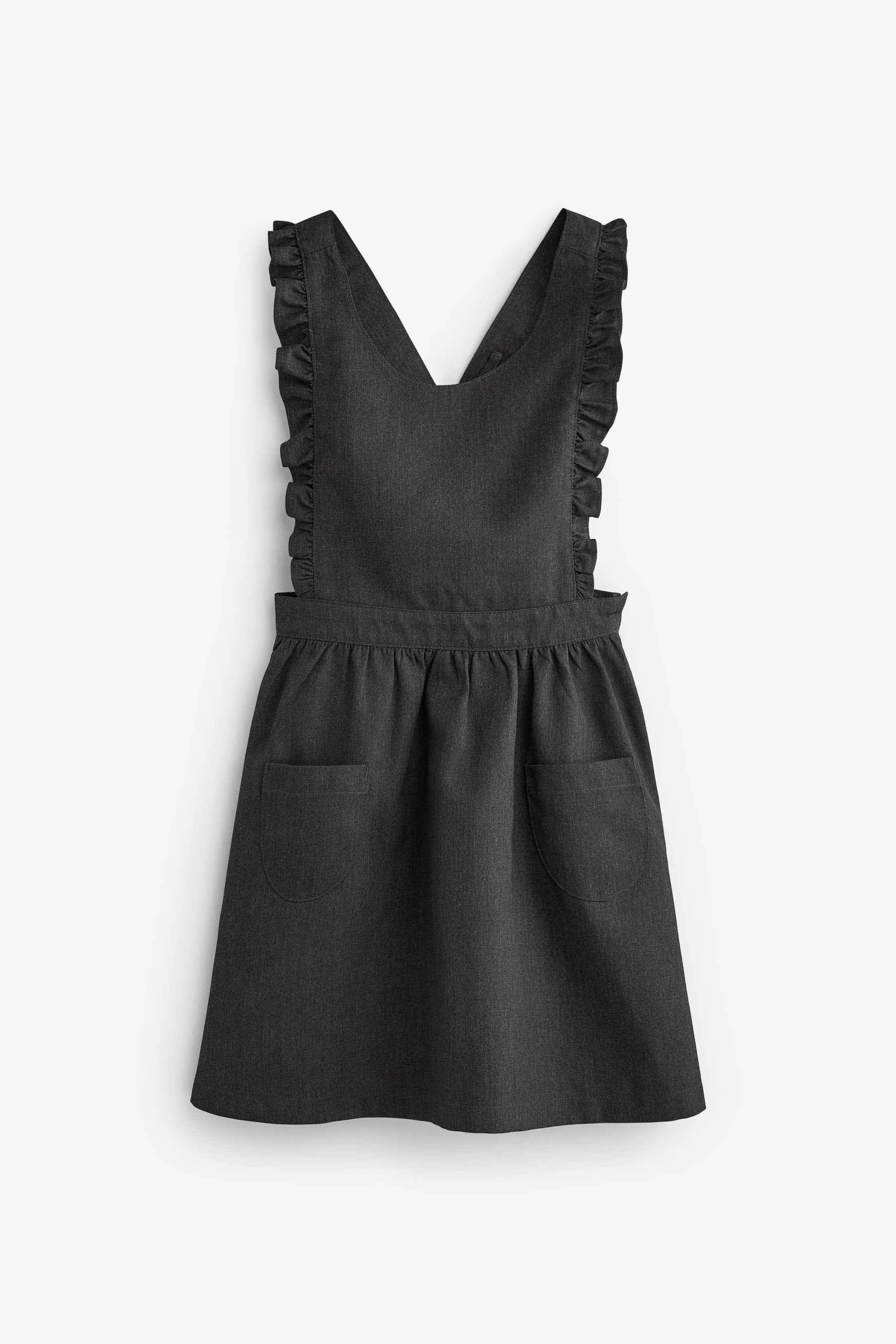 Next Latzkleid Schulkleidung Latzkleid mit Rüschendetail (1-tlg)