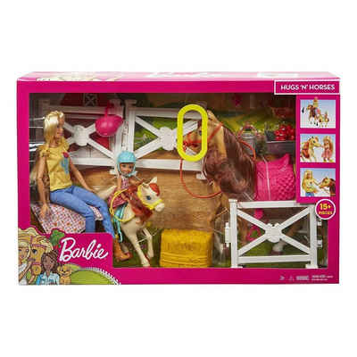 Mattel® Puppen Accessoires-Set Mattel GLL70 - Barbie - Spielset, Puppen, Pferde mit Zubehör, Reitspaß