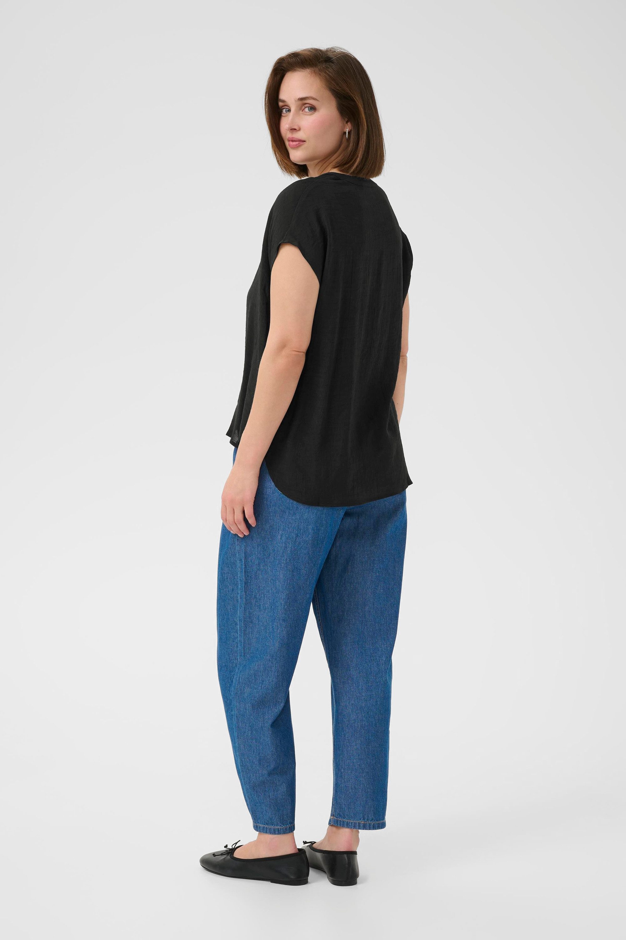 KAFFE Kurzarmbluse Kurzarm-Bluse KAanja günstig online kaufen