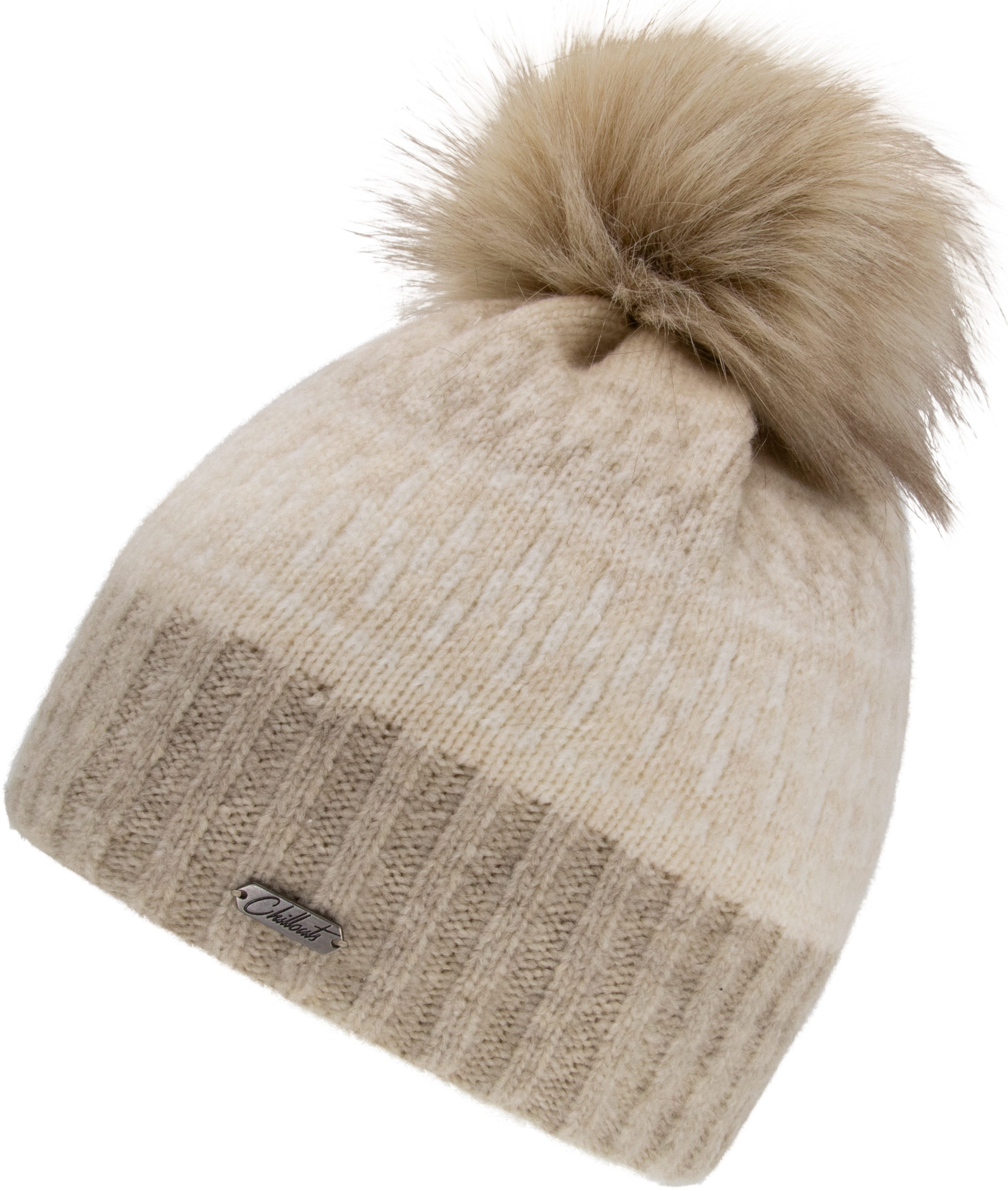 chillouts Beanie Hedwig Hat Strickmütze mit Pompon und nordischem Muster
