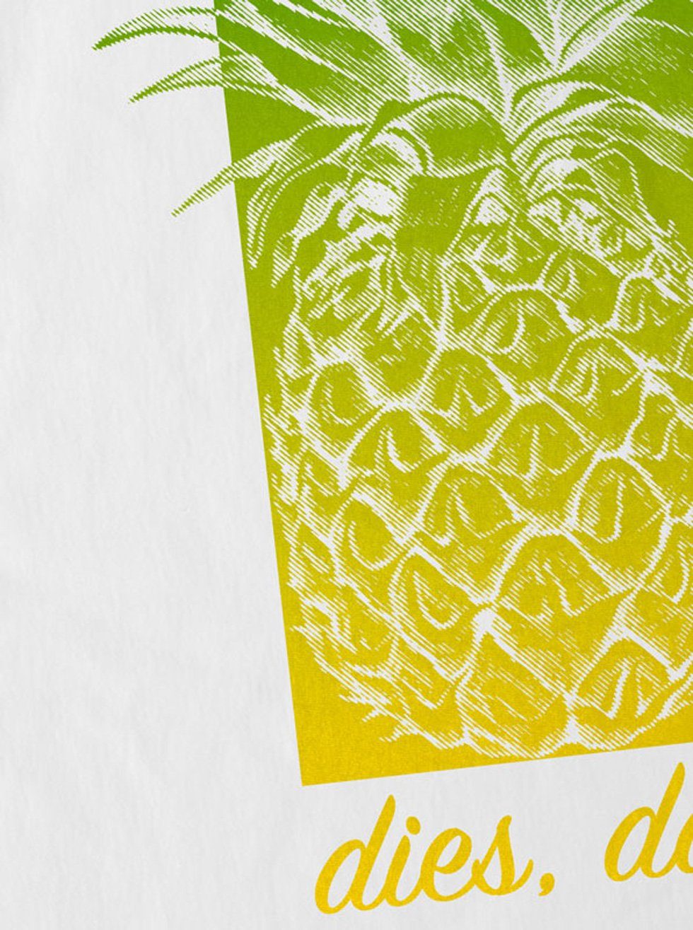 style3 Print-Shirt Herren T-Shirt Dies pineapple hip Ananas das hop rap neonschwarz weiß