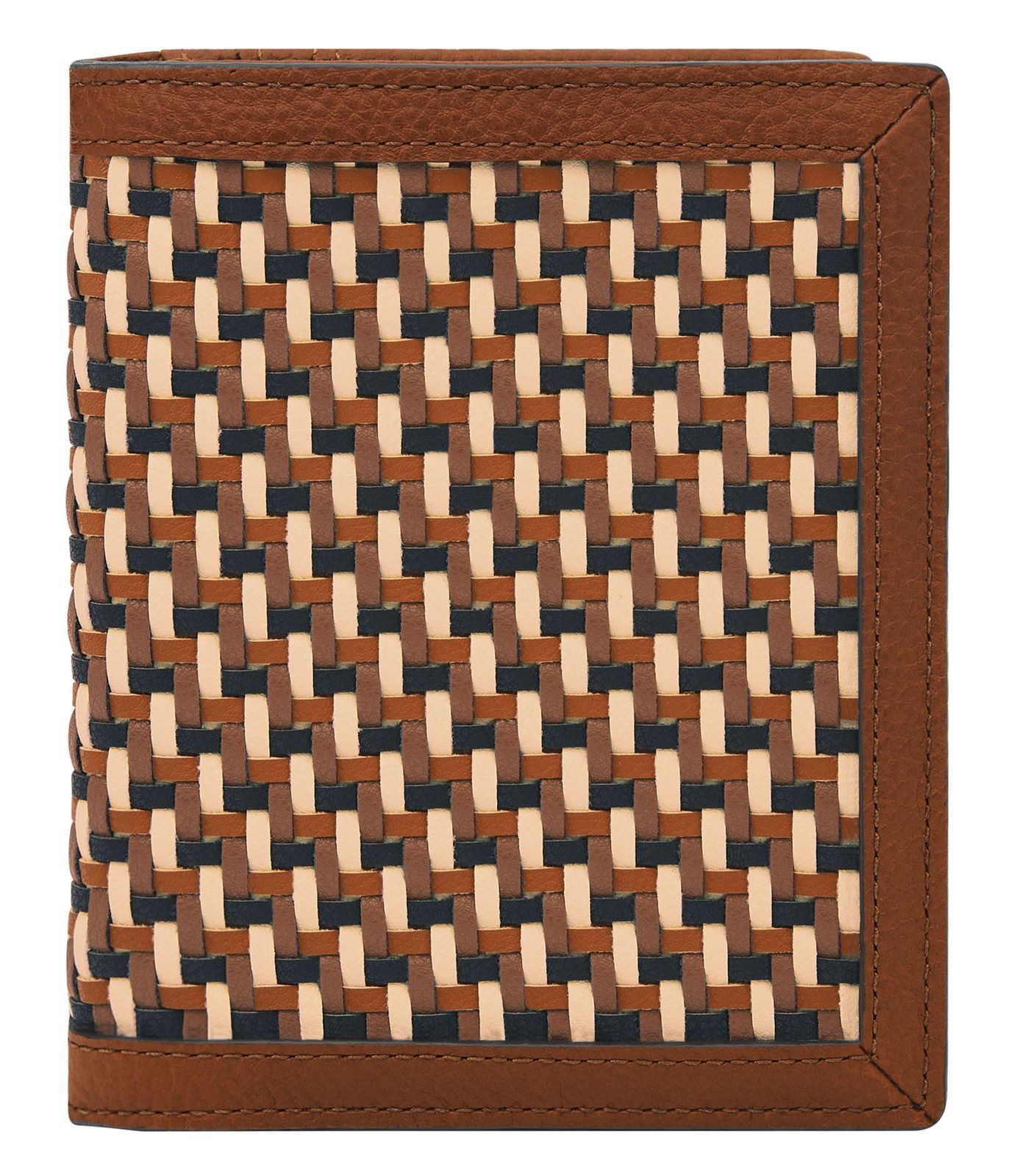 Fossil Etui Passport Case RFID, aus echtem Leder mit RFID-Blocker Schutz