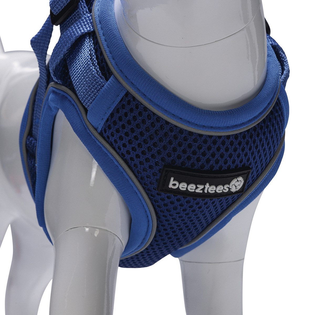 Beeztees Geschirr Katzengeschirr mit Leine aus Nylon blau