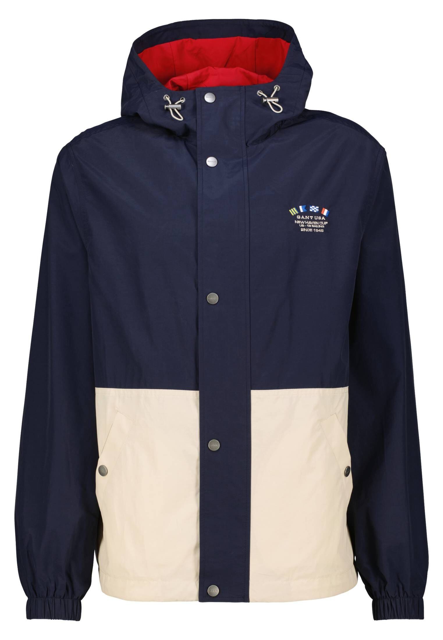 Gant Outdoorjacke Herren Windjacke mit Kapuze Regular Fit (1-St)