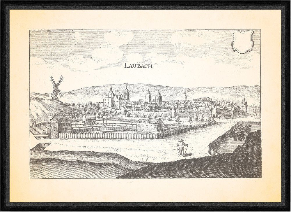 Kunstdruck Laubach Naturparks Hoher Vogelsberg Schloss Laubach Untermühle Faks_Me