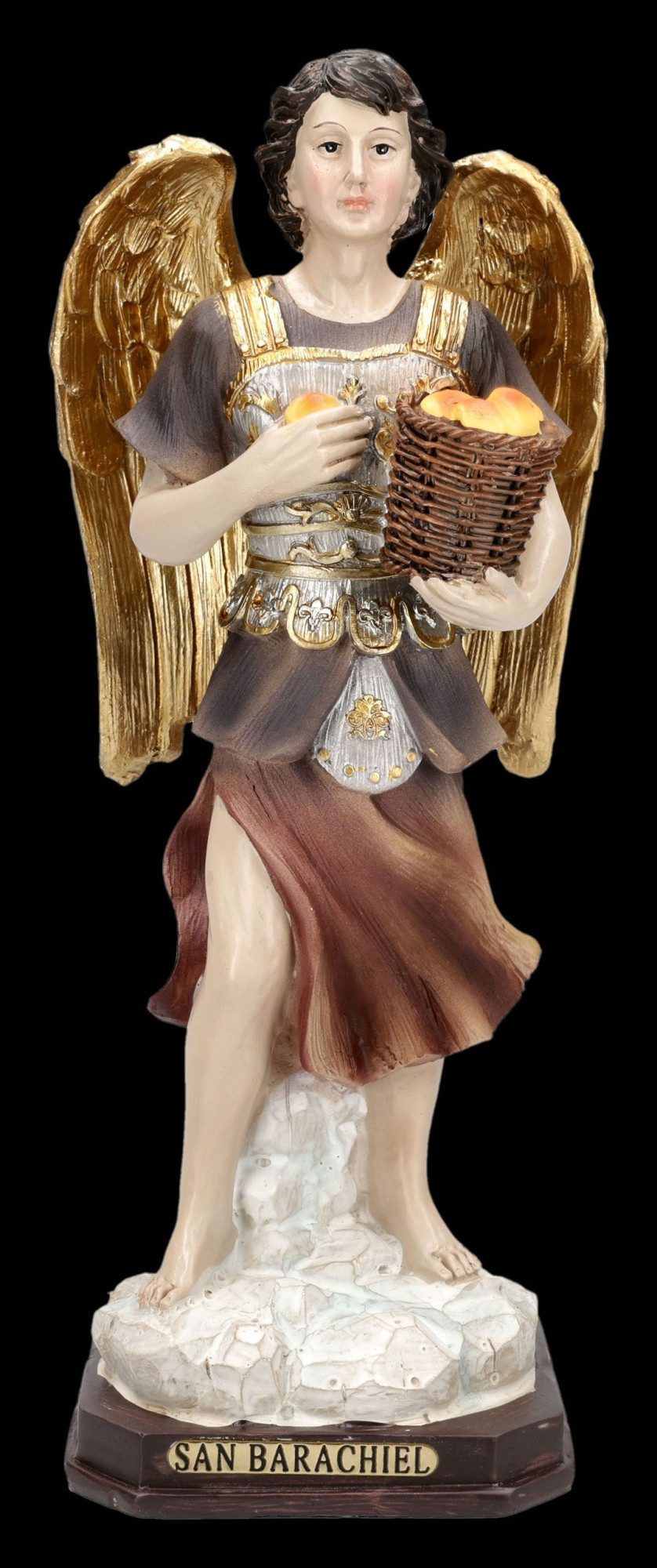 Figuren Shop GmbH Dekofigur Erzengel Barachiel Figur Segensengel Statue Klassisches Design 21.5 cm