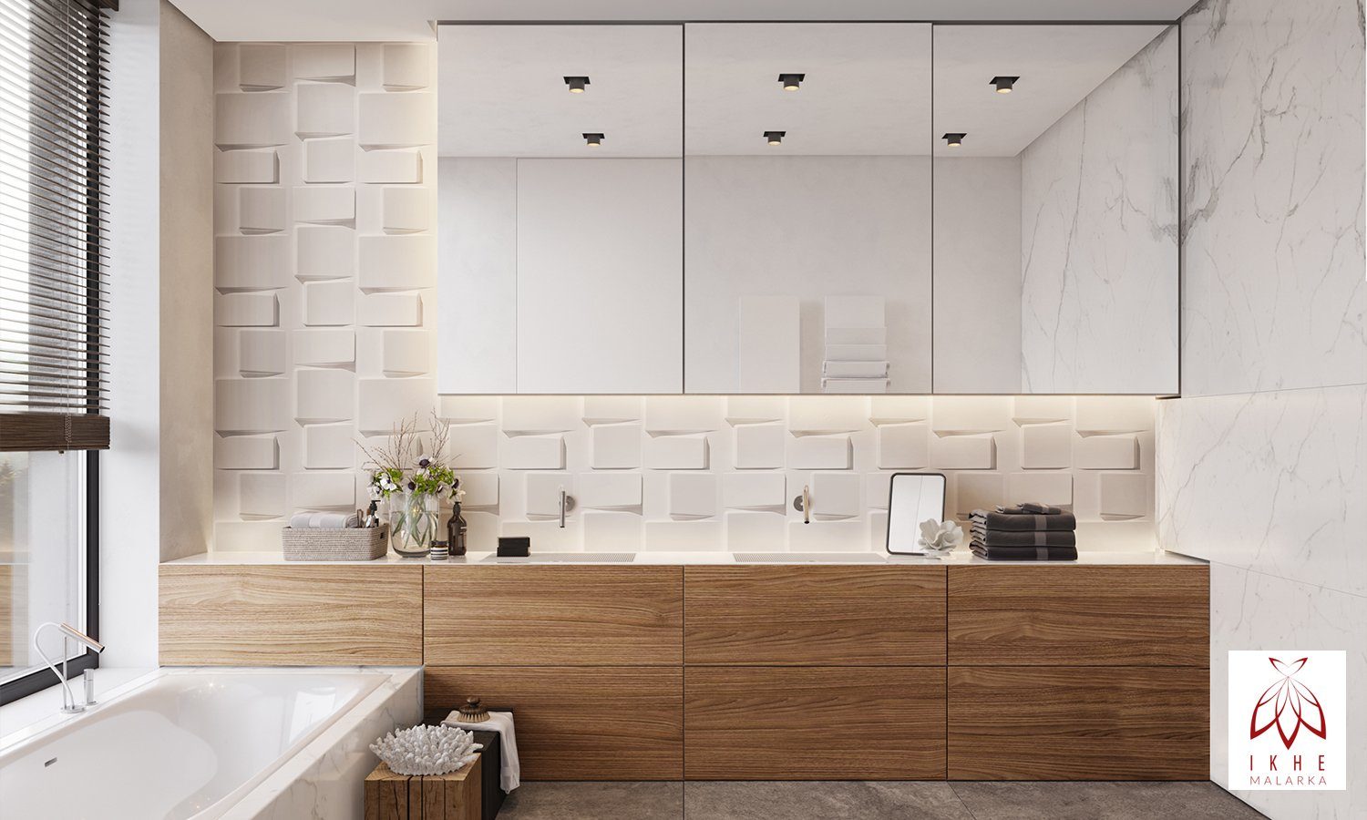 IKHEMalarka 3D Wandpaneel 3D Paneele PVC Kunststoffpaneele, BxL: 50,00x50,0 günstig online kaufen