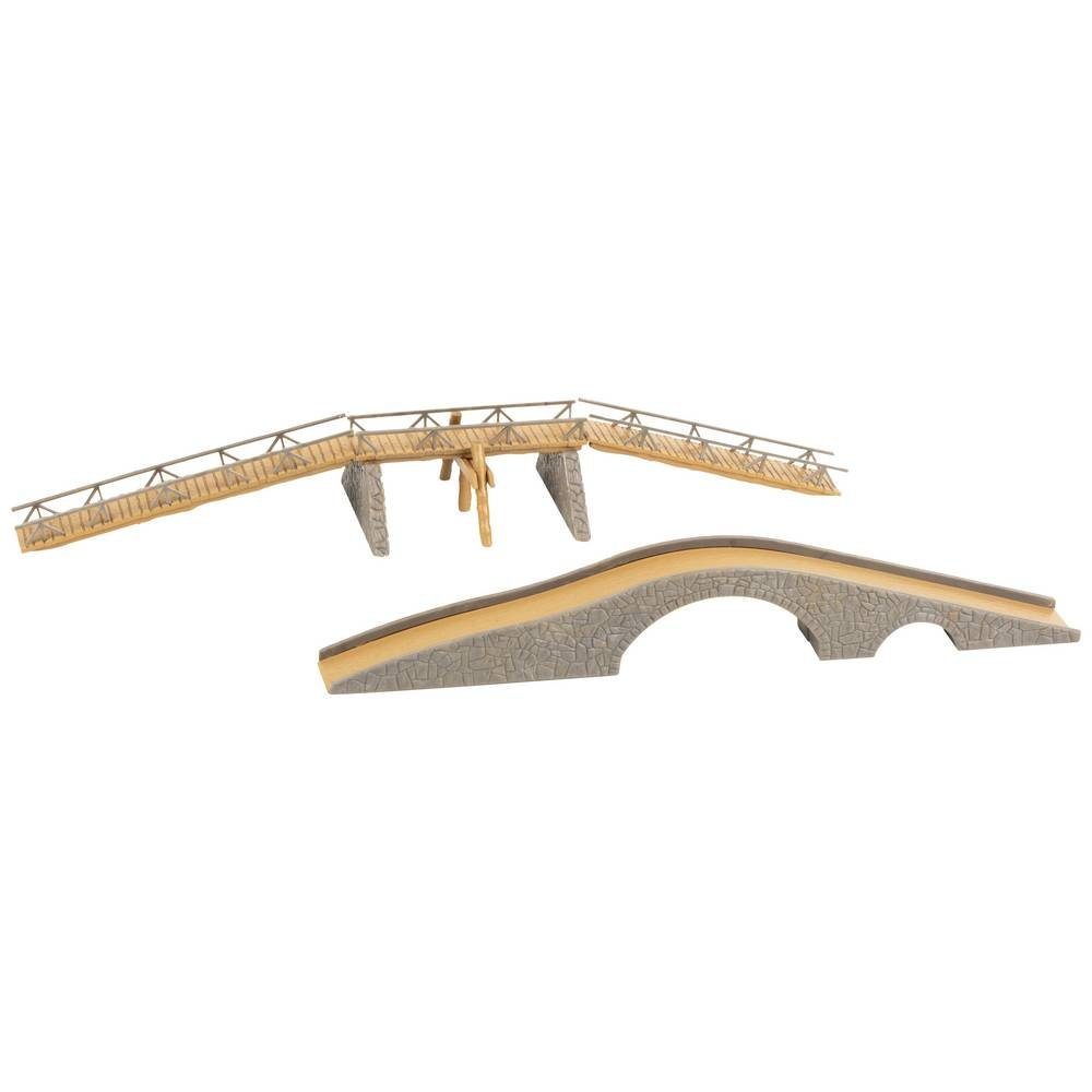 Modelleisenbahn-Gebäude H0 2 Fußgängerbrücken 120526