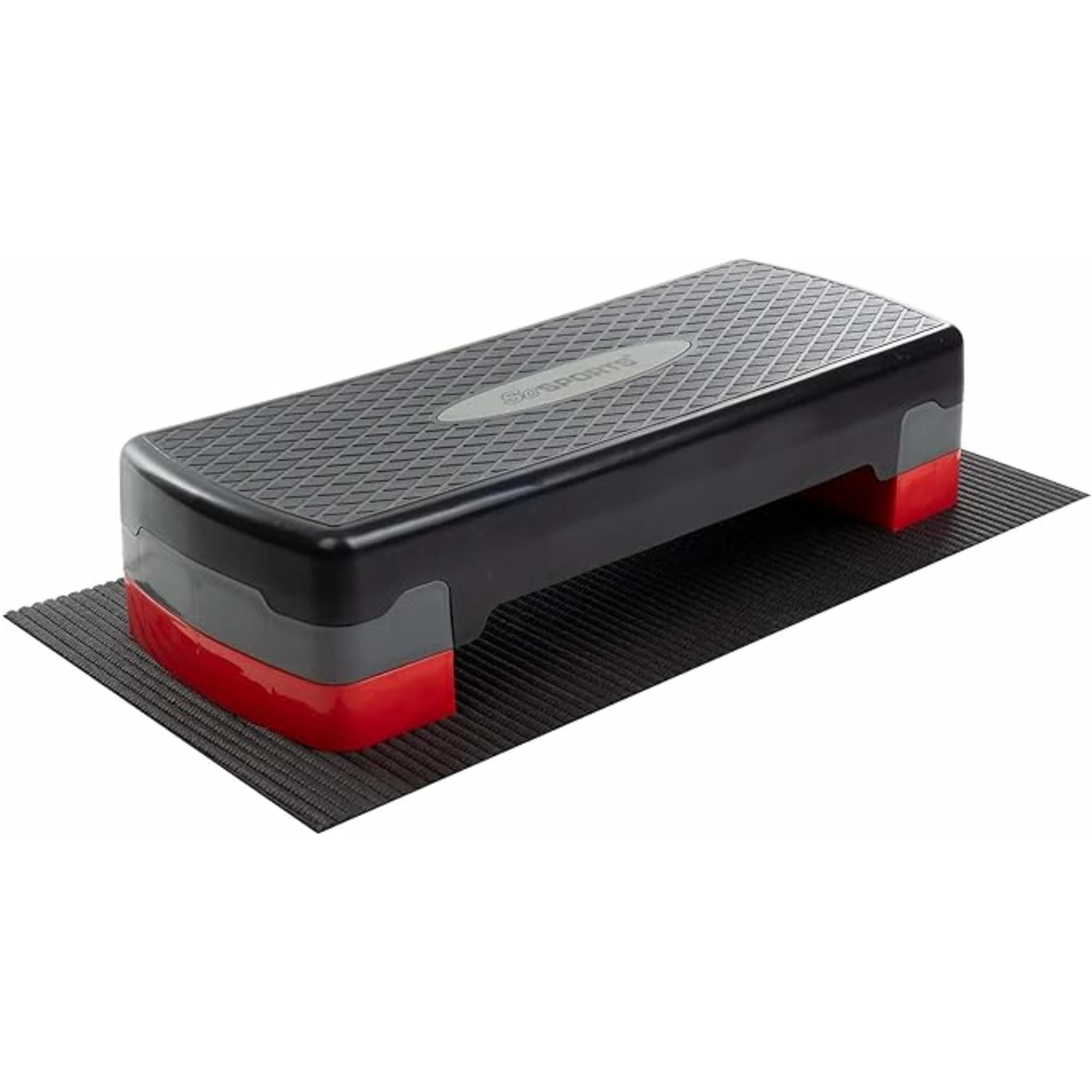 ScSPORTS® Stepper Aerobic Steppbrett, Stepper, 2-fach höhenverstellbar, mit Matte