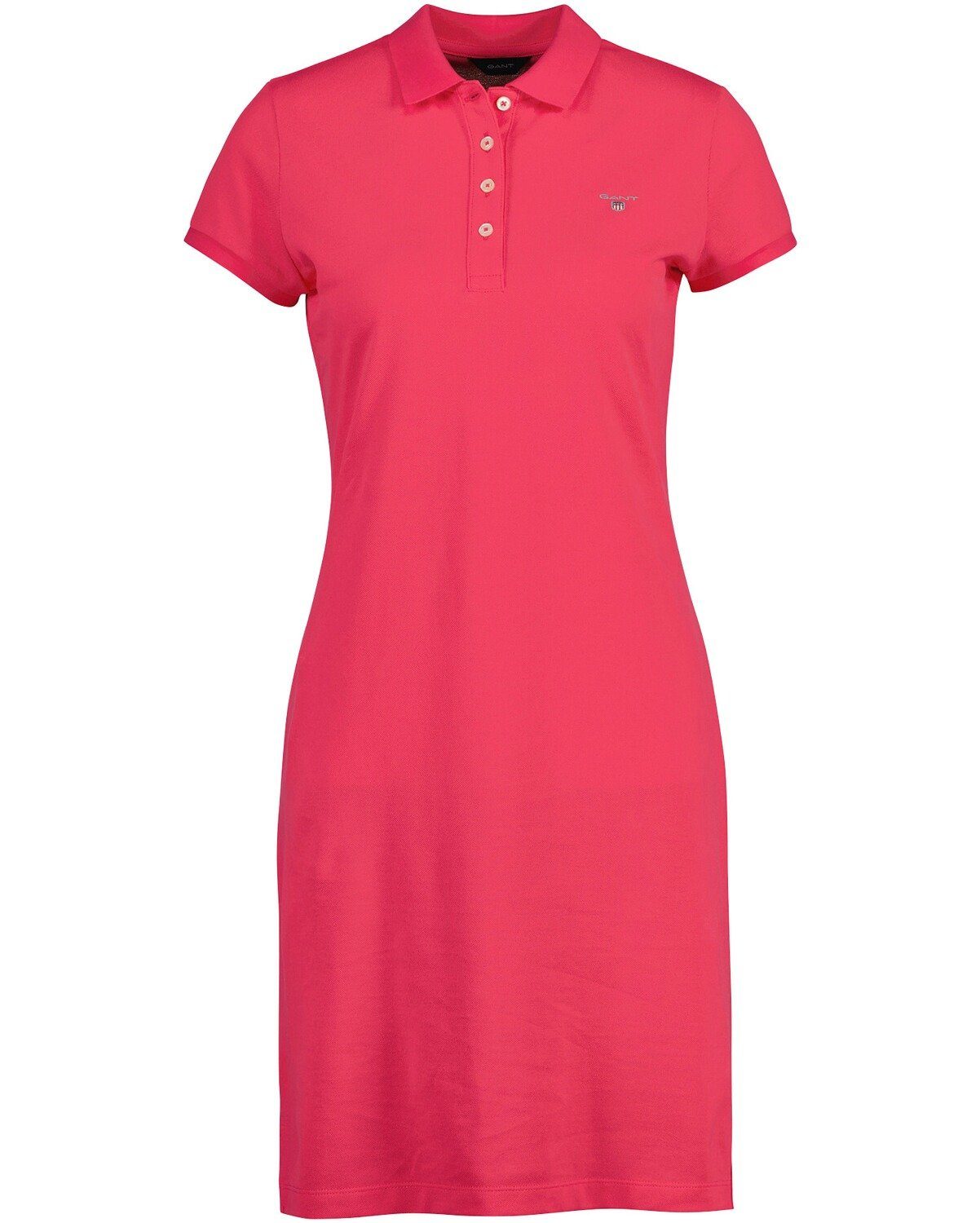 Pique-Polokleid Shirtkleid Pink Gant