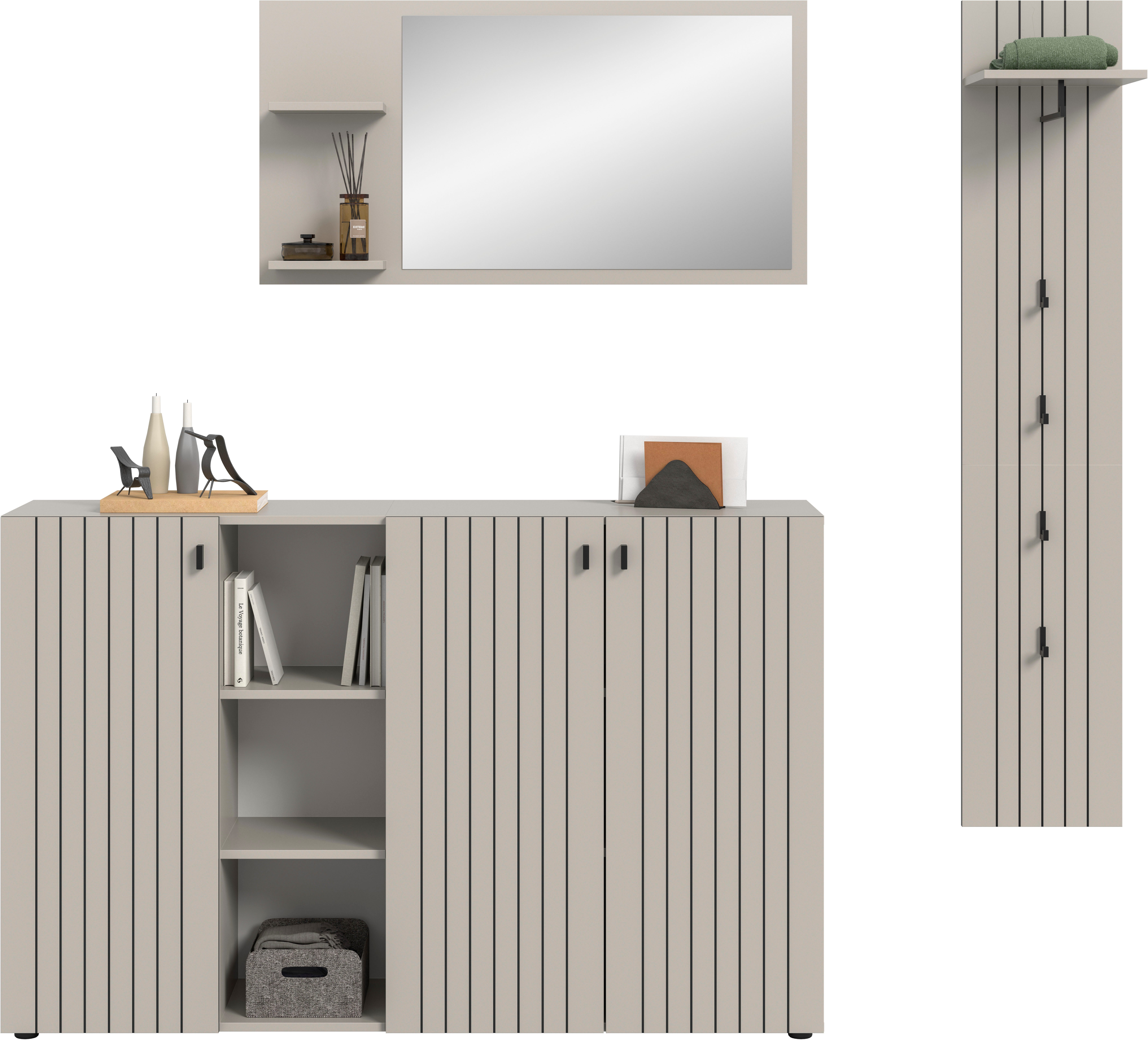 INOSIGN Garderoben-Set TATIO, 3-tlg. Garderobenkombination, Breite: 201 cm, günstig online kaufen