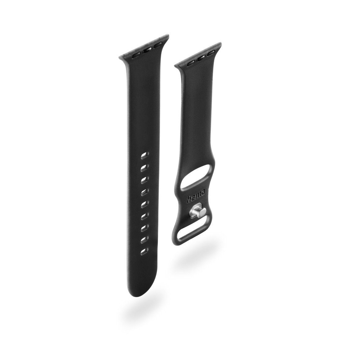 Hama Smartwatch-Armband Armband für Apple Watch 11, 10, 9, Watch Ultra 3/2, Ultra/8/SE/7/6/5/4, 49mm, 45mm, 44mm, 42mm, Silikon, Apple Watch Ultra, 8,SE,7,6,5,4,3,2,1
