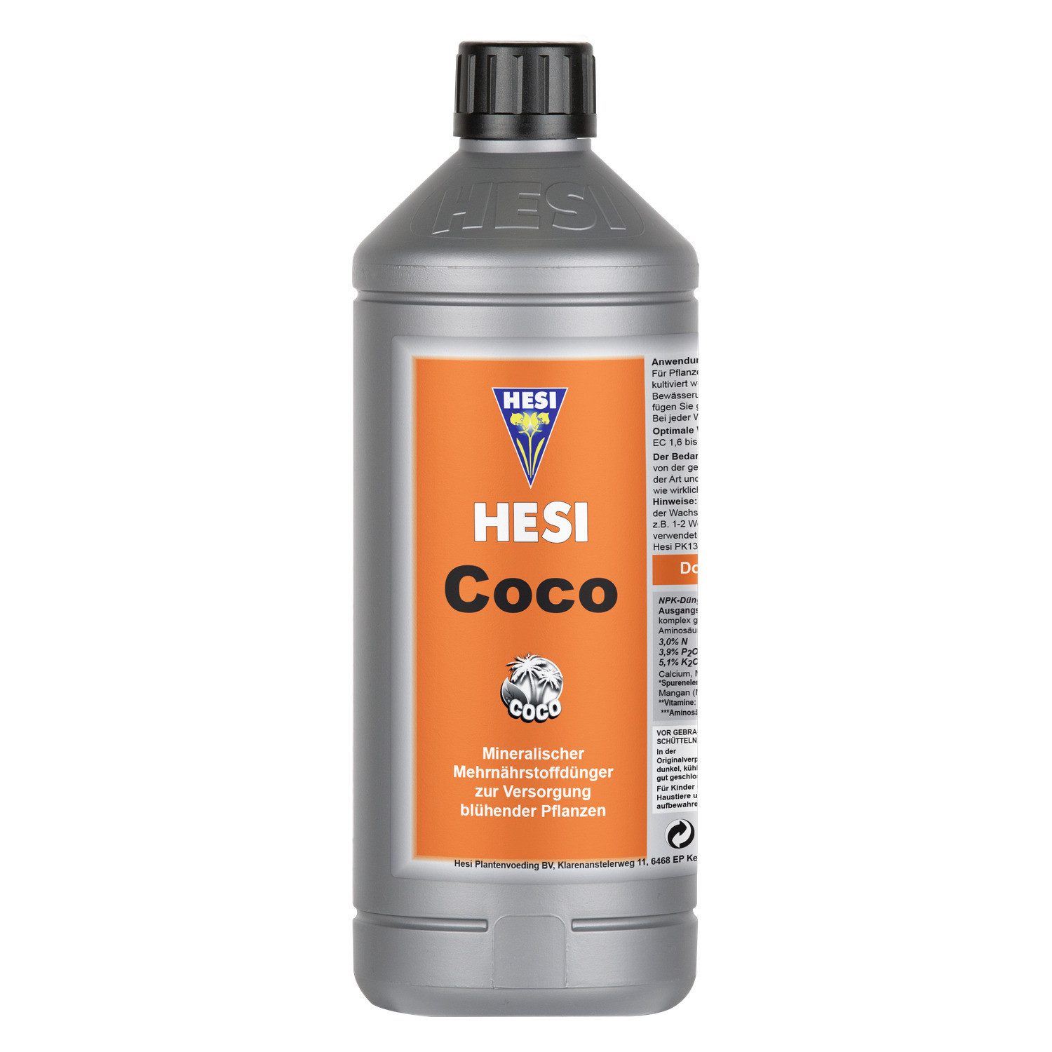HESI Pflanzendünger Coco NPK 3-4-5 Blütephase für Kokossubstrat, Konzentrat