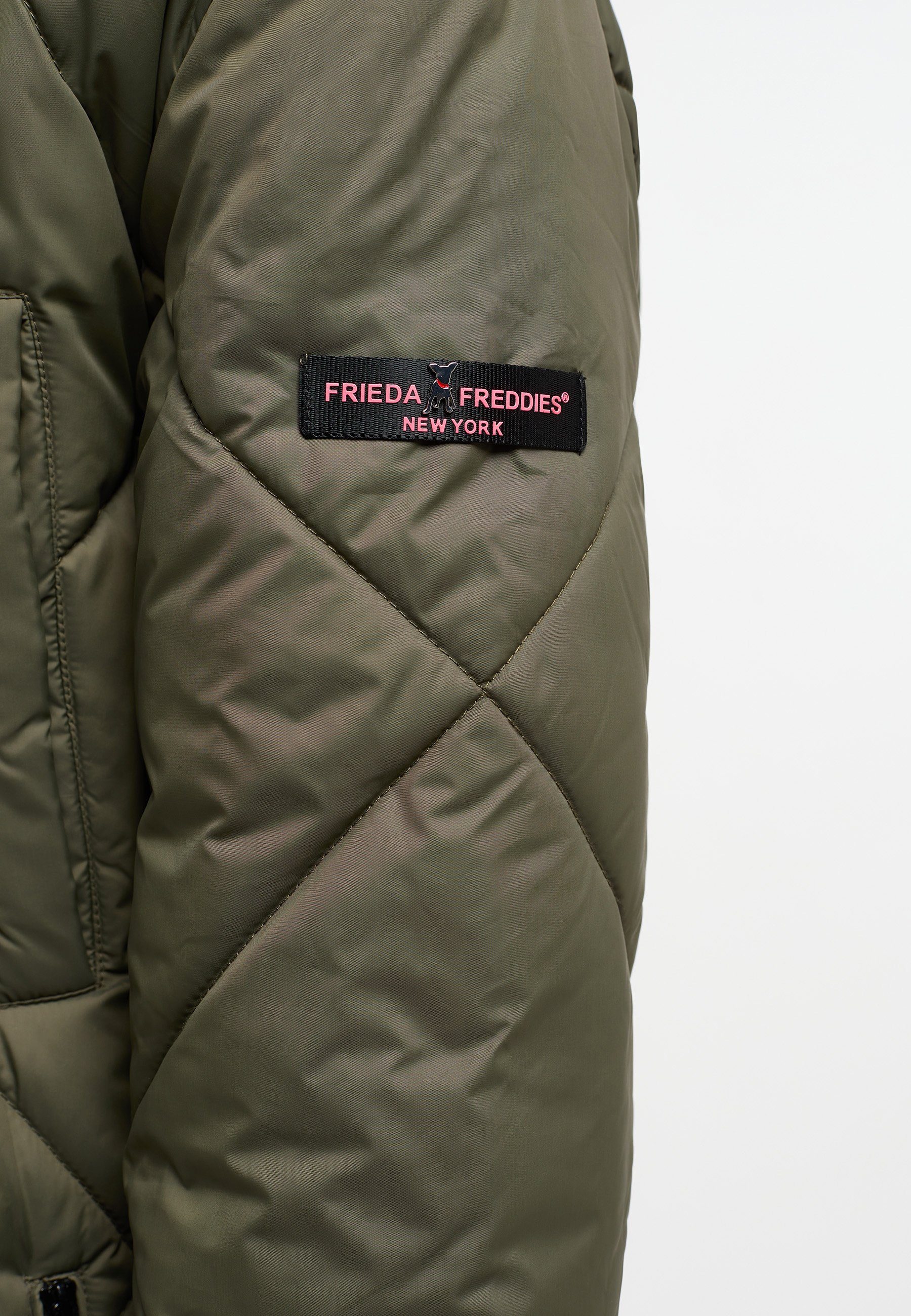 Frieda & Freddies dezenten Farbdetails GREEN Richelle Coat, mit NY Langmantel DARK Padding