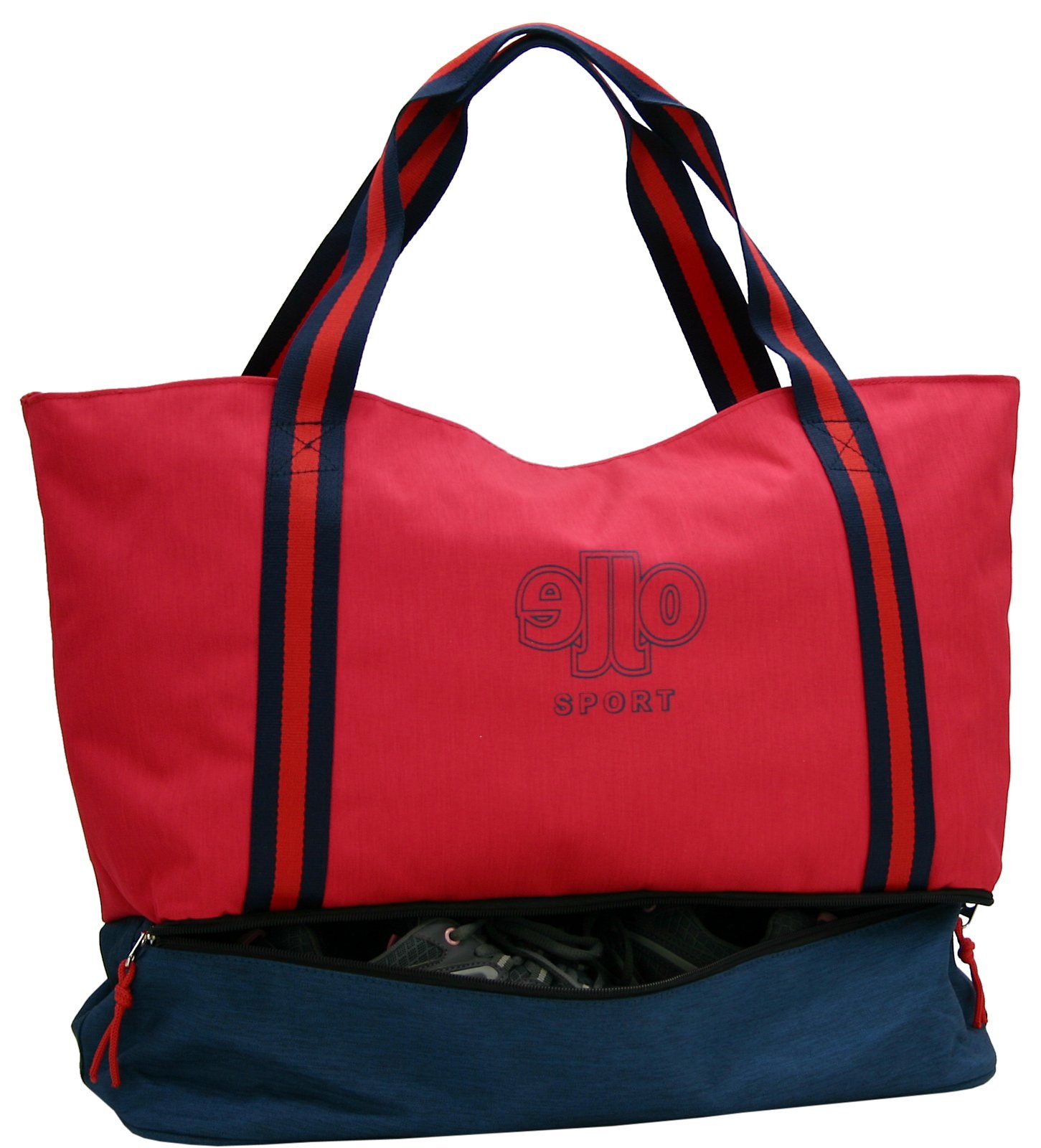 J JONES JENNIFER JONES Shopper XXL Damen Freizeittasche - Sporttasche mit Schuhfach - Badetasche